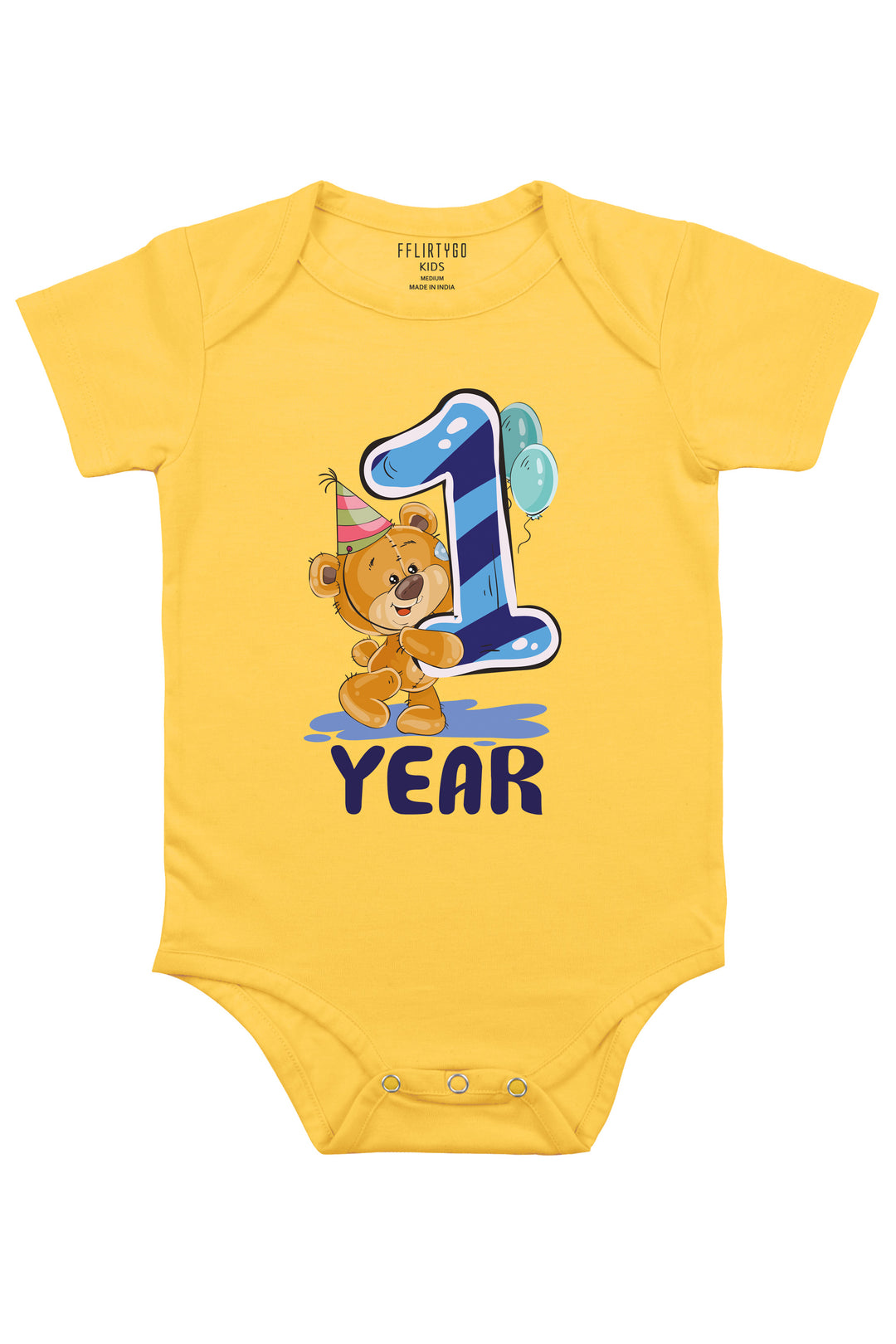 Happy One Year Milestone Baby Romper | Onesies w/ Custom Name