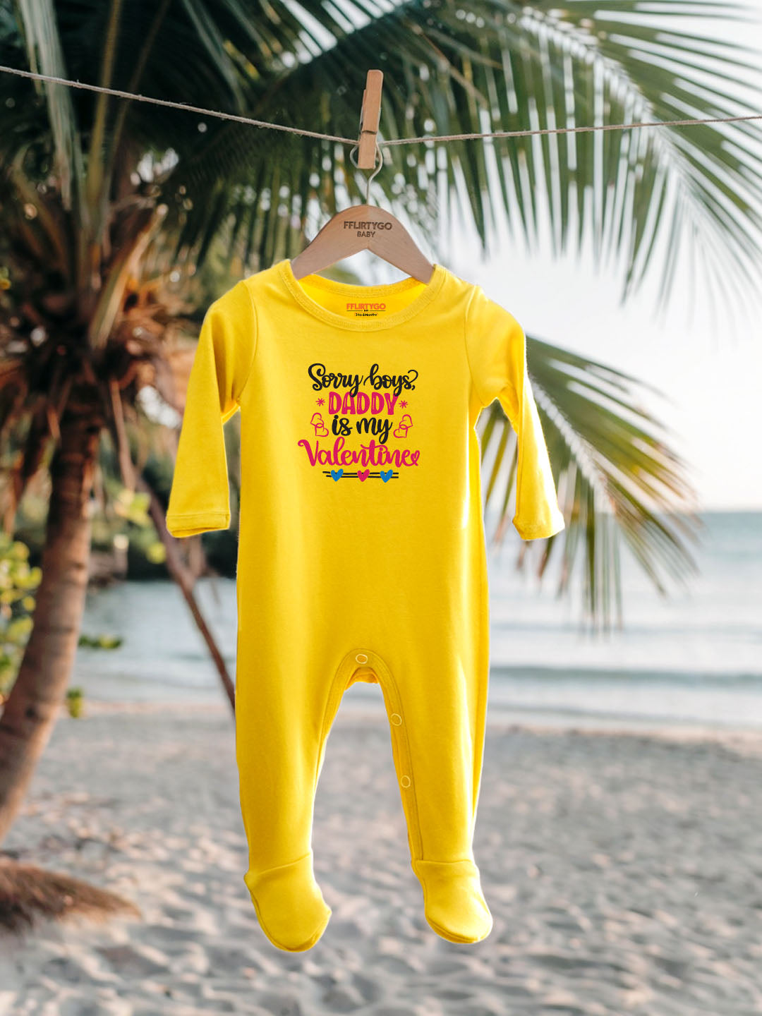 Sorry Boys Daddy Is My Valentine Baby Romper | Onesies