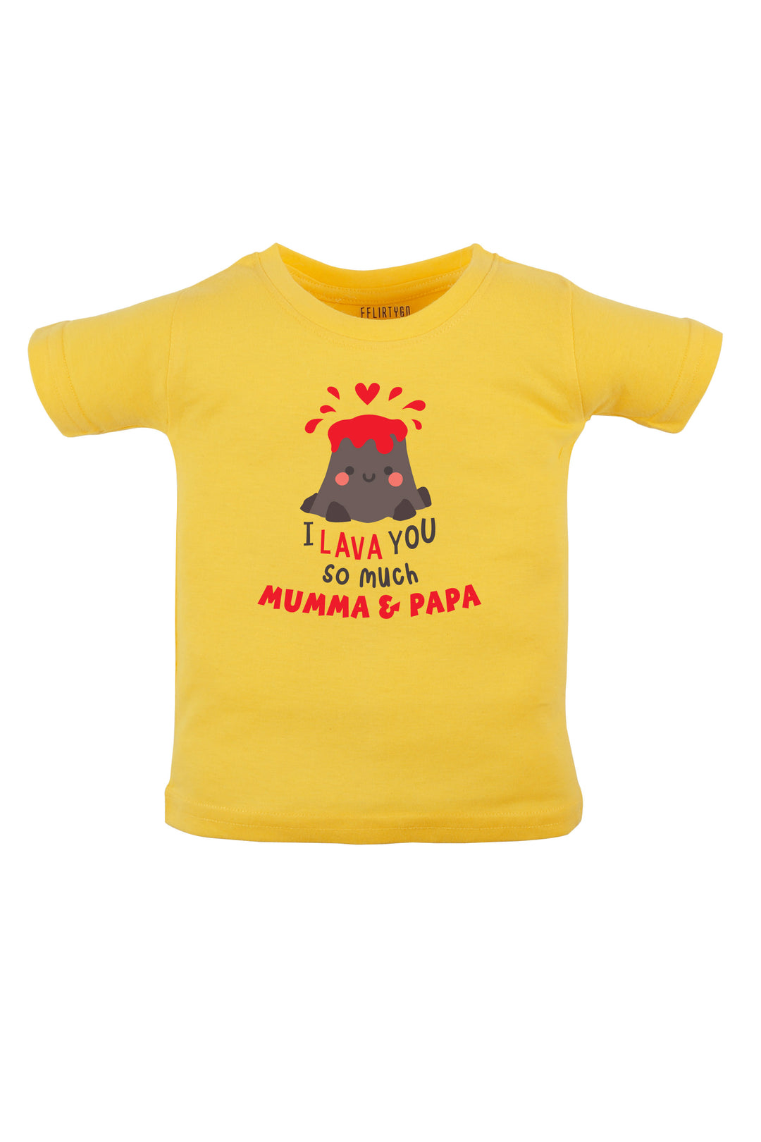 I Lava You So Much Mumma & Papa Kids T Shirt