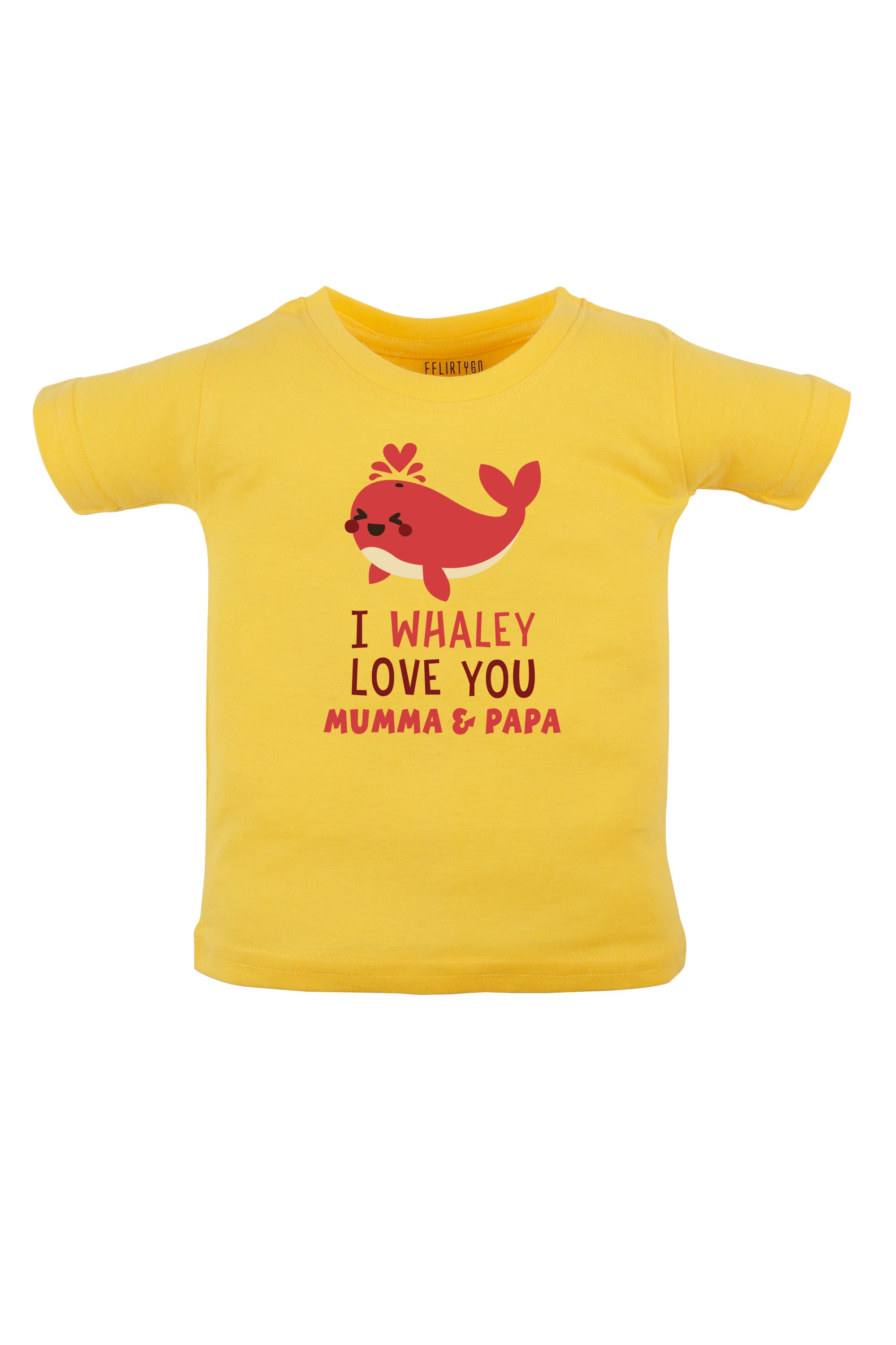 I Whaley Love You Mumma & Papa Kids T Shirt