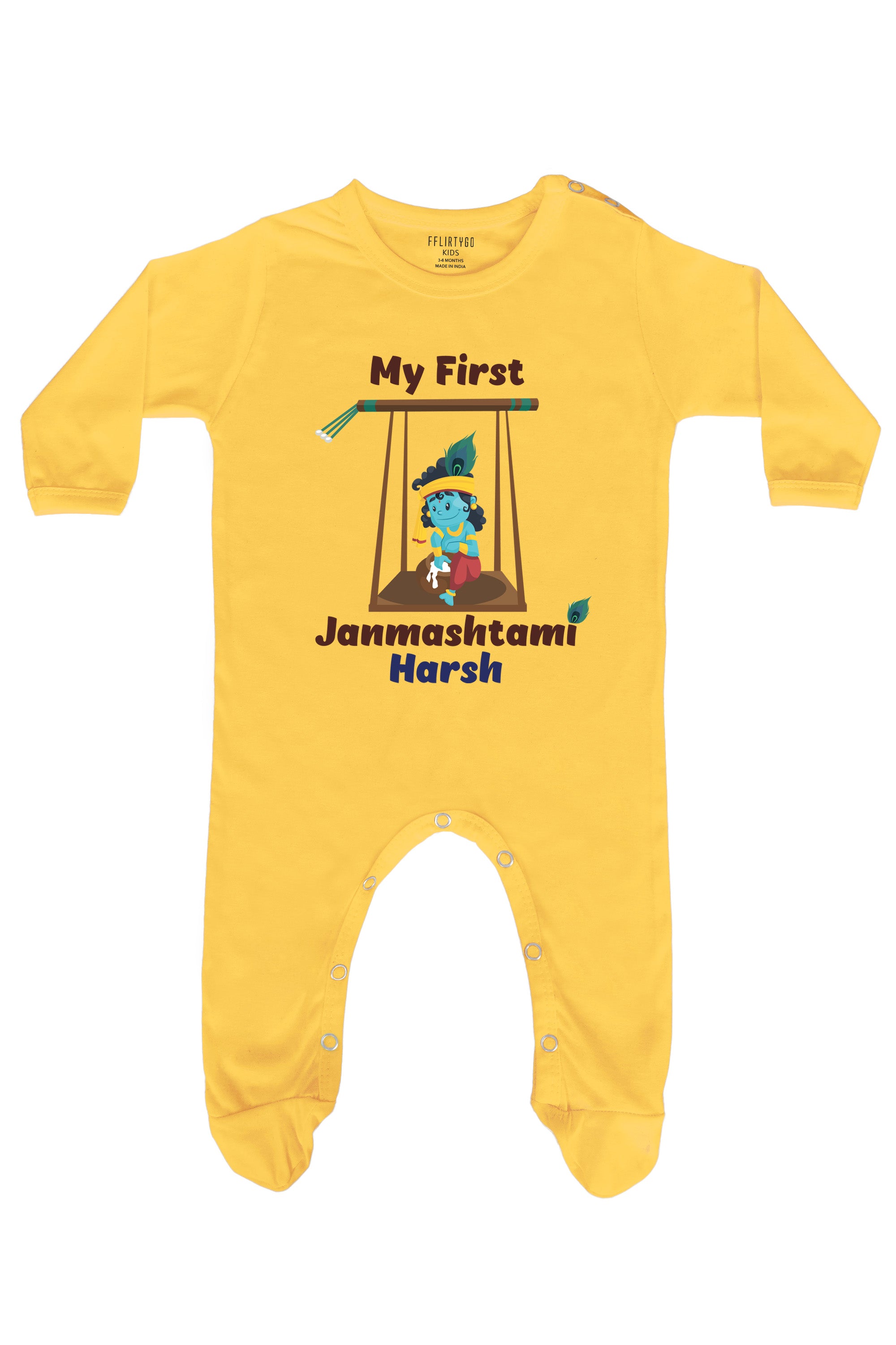 My First Janmashtami Baby Romper | Onesies w/ Custom Name