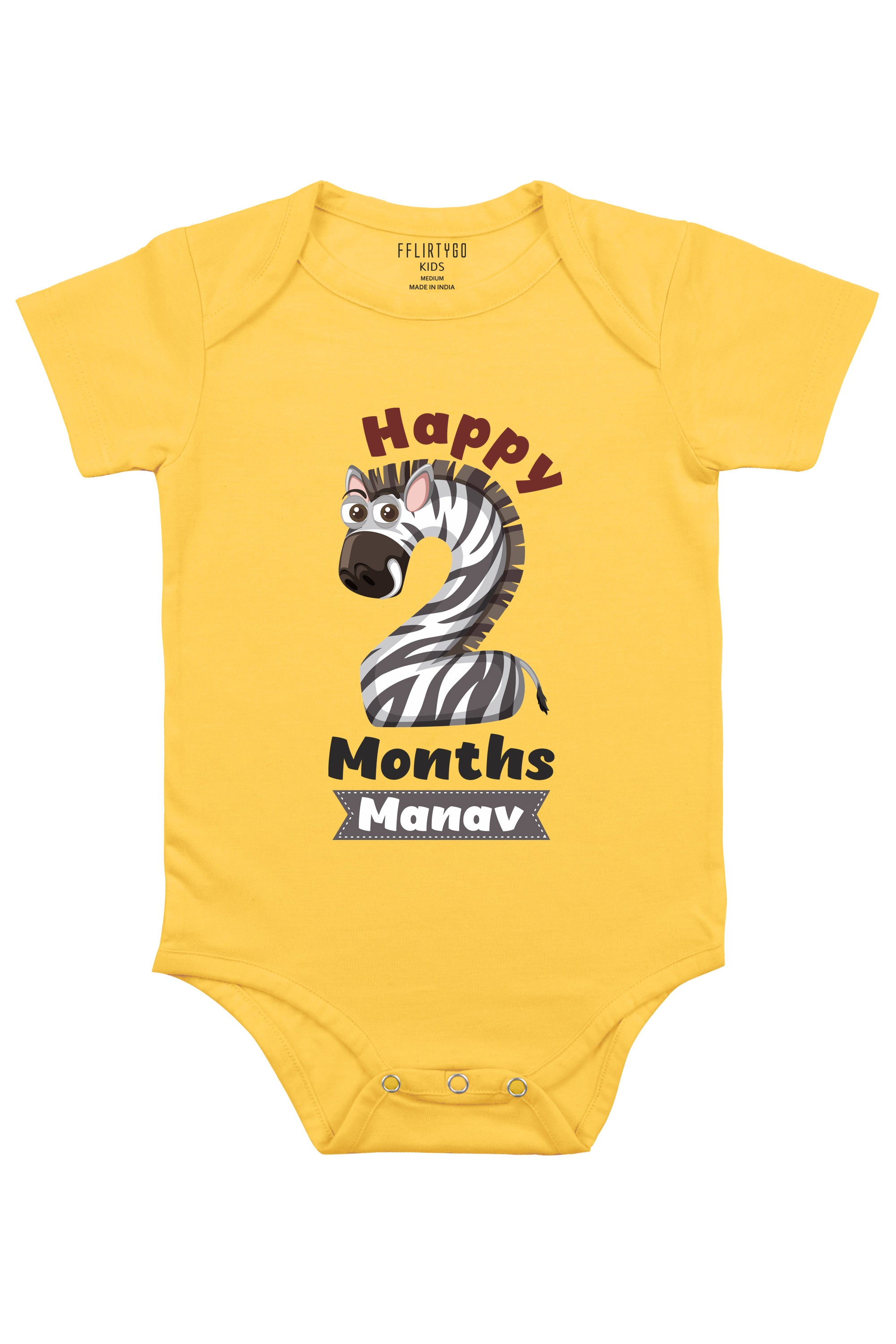 Two Month Milestone Baby Romper | Onesies w/ Custom Name