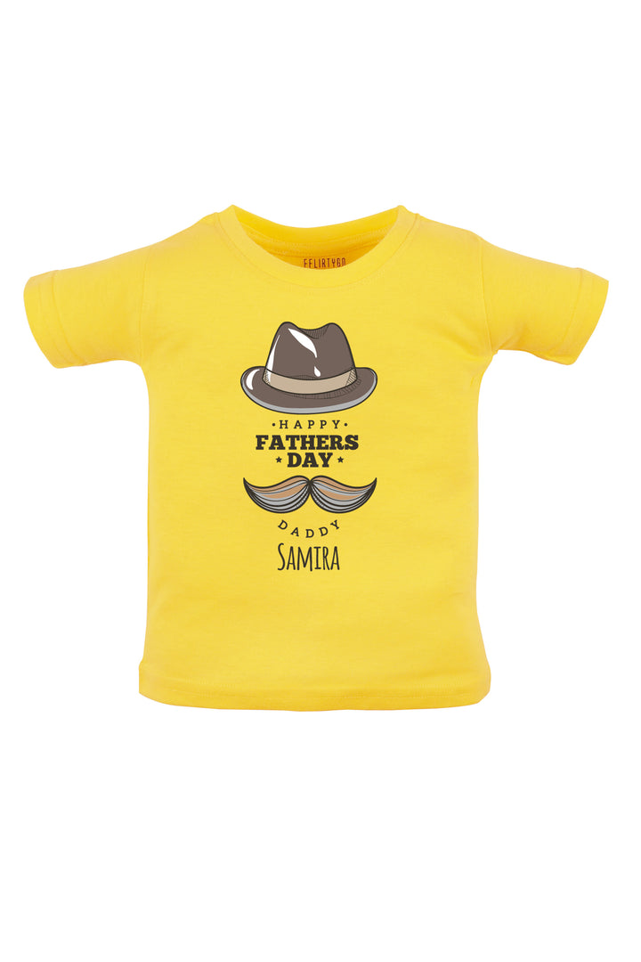 Happy Fathers Day Daddy Kids Tshirt w/ Custom Name