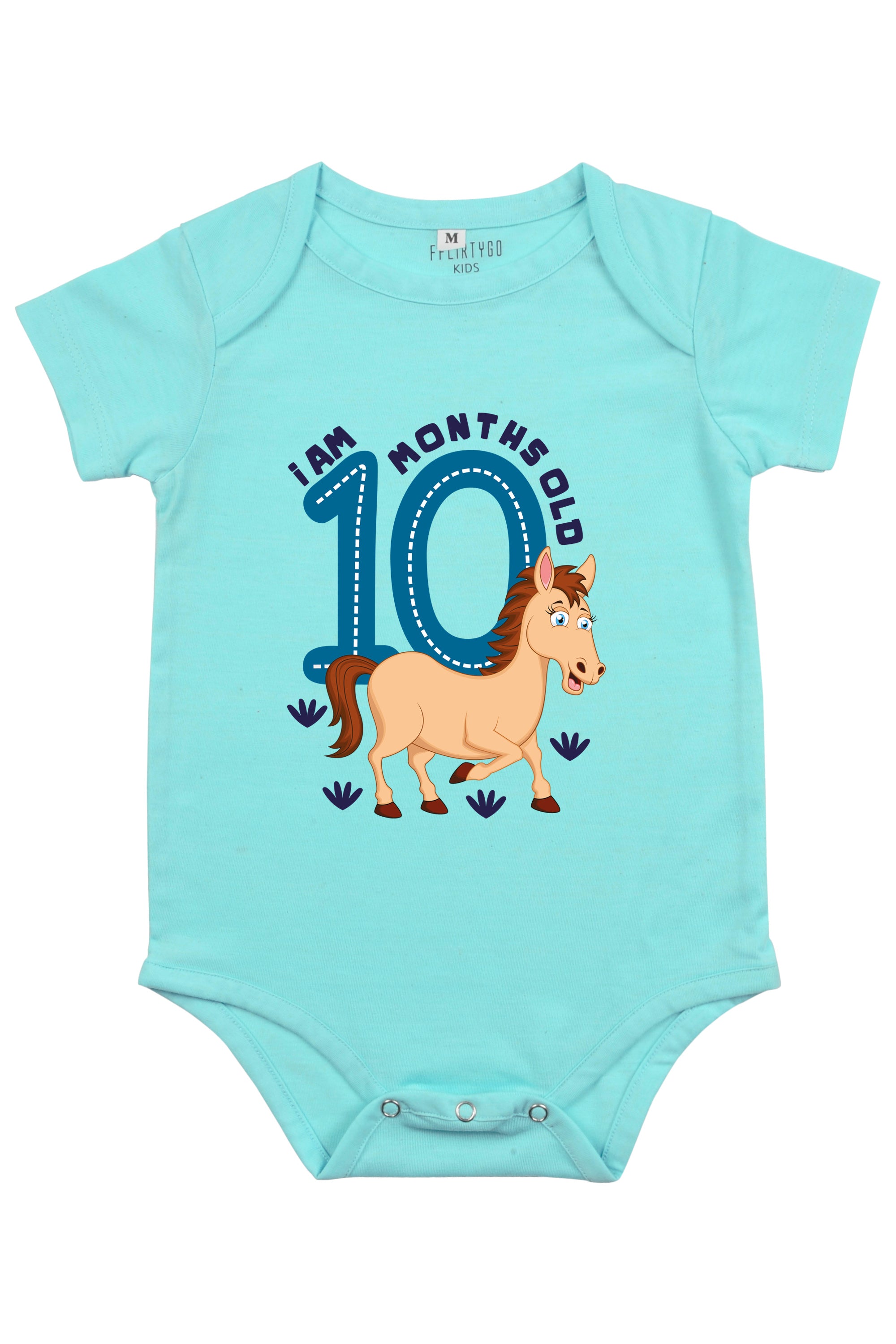 I am 10 Months Old Milestone Romper - FflirtyGo