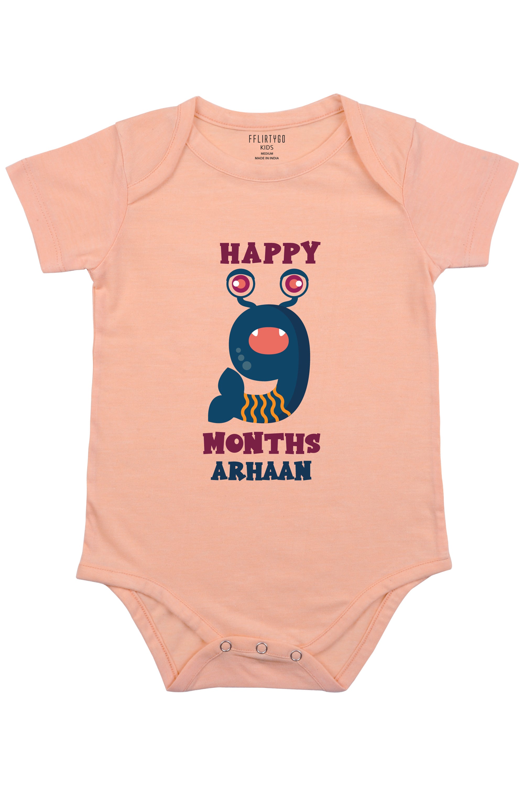 Nine Month Birthday Baby Romper | Onesies w/ Custom Name