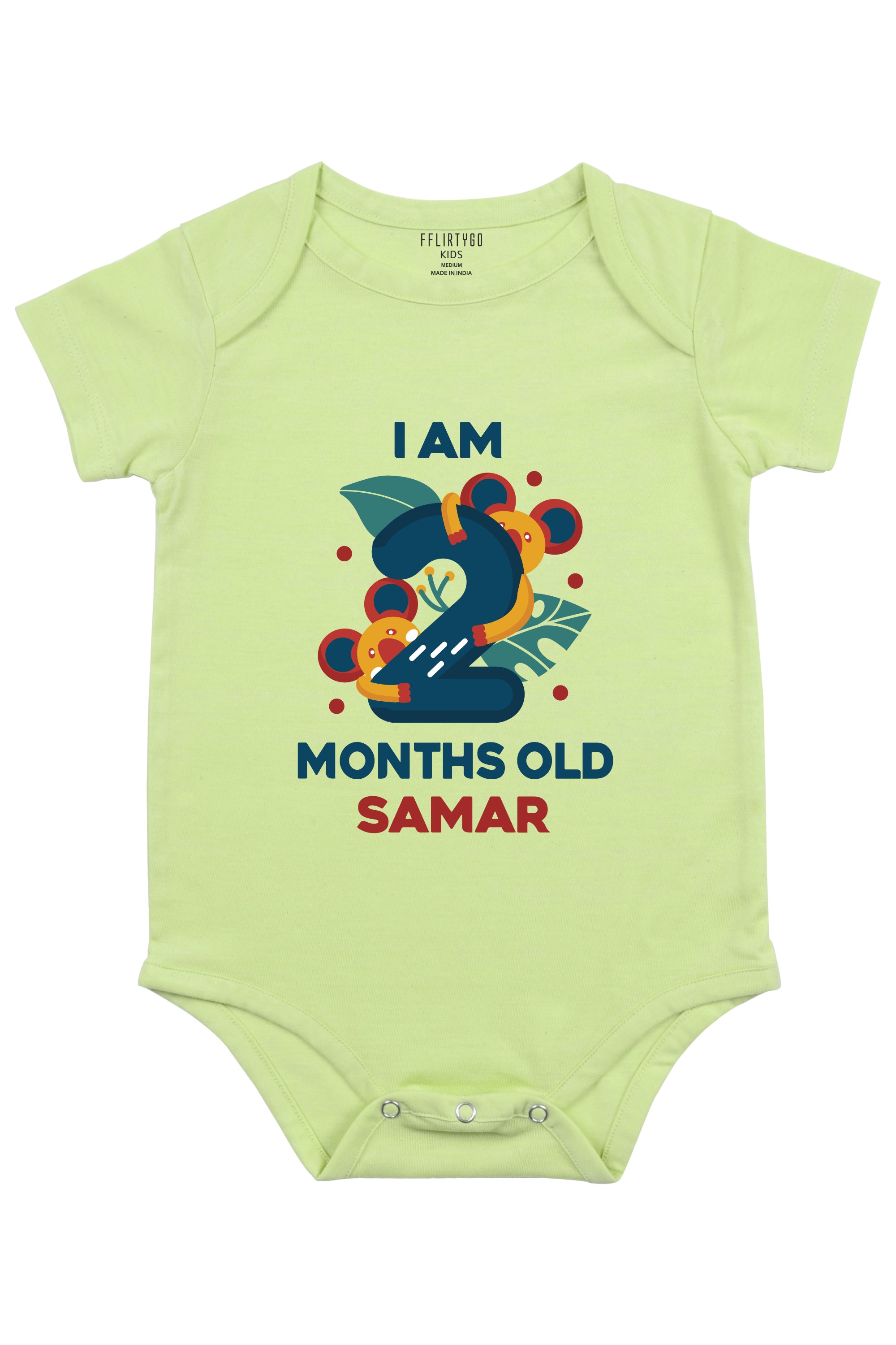 Two Month Birthday Baby Romper | Onesies w/ Custom Name