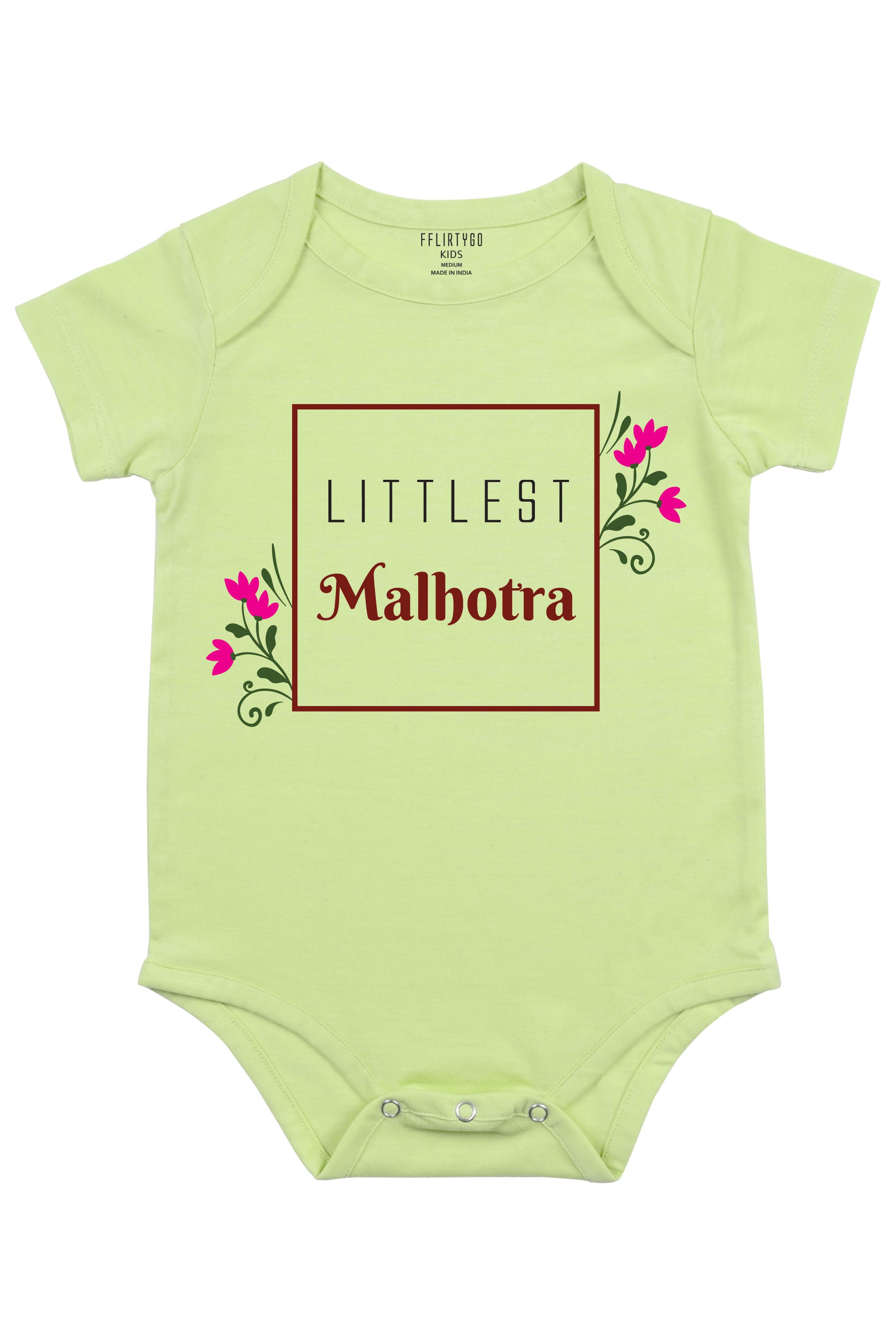 Littlest Custom Surname Baby Romper | Onesies