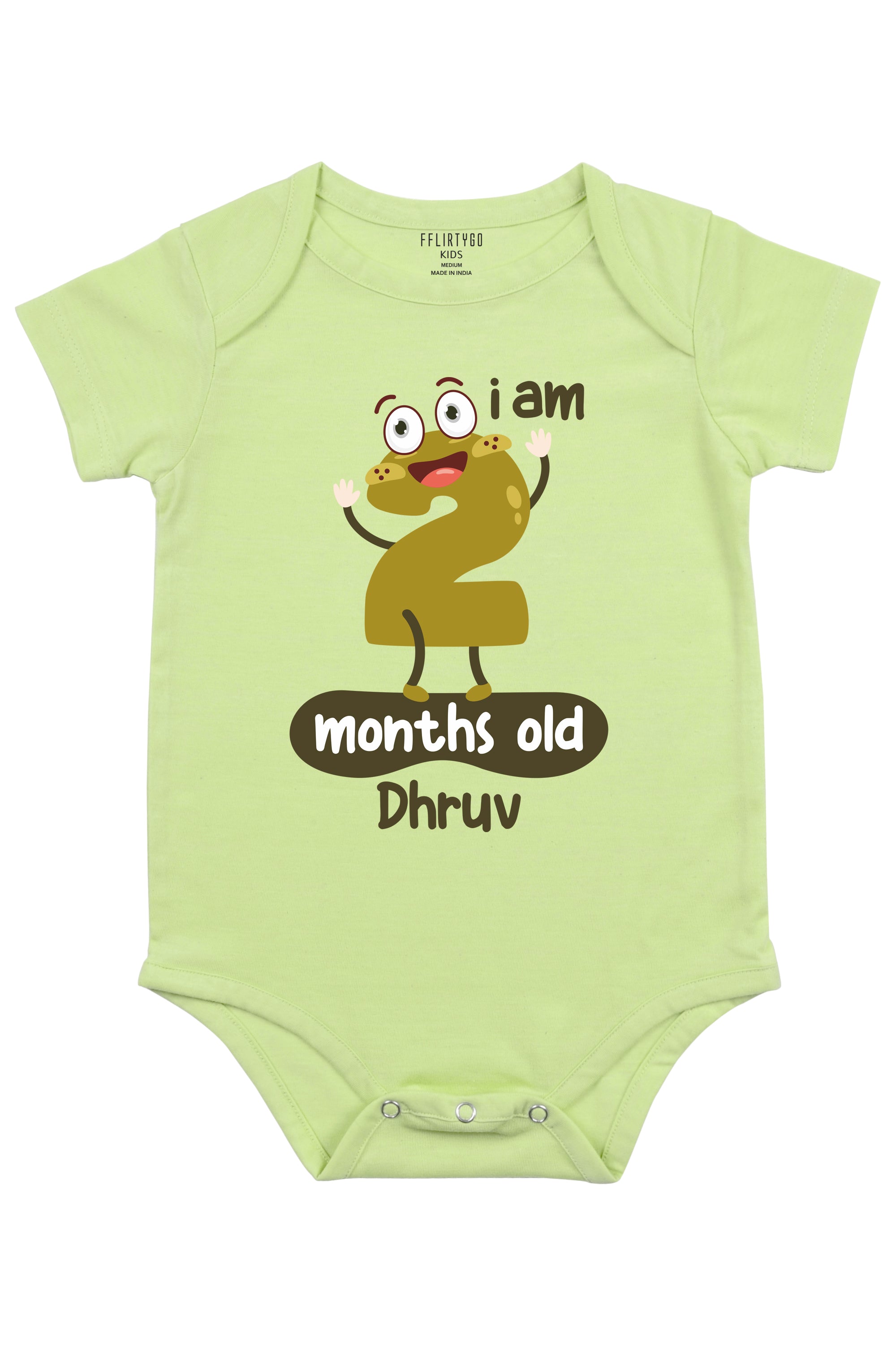 Two Months Milestone Baby Romper | Onesies w/ Custom Name