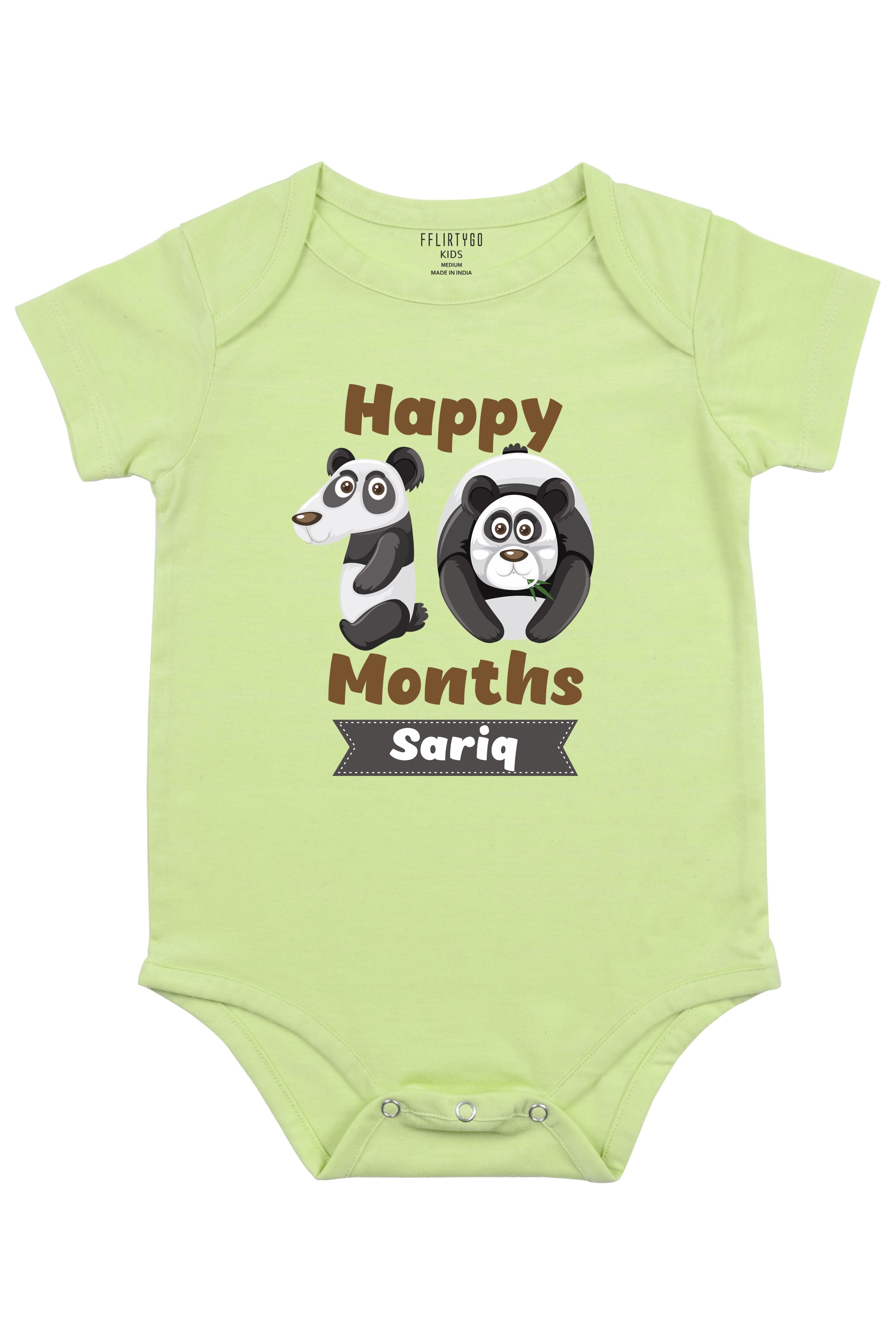 Ten Month Milestone Baby Romper | Onesies w/ Custom Name