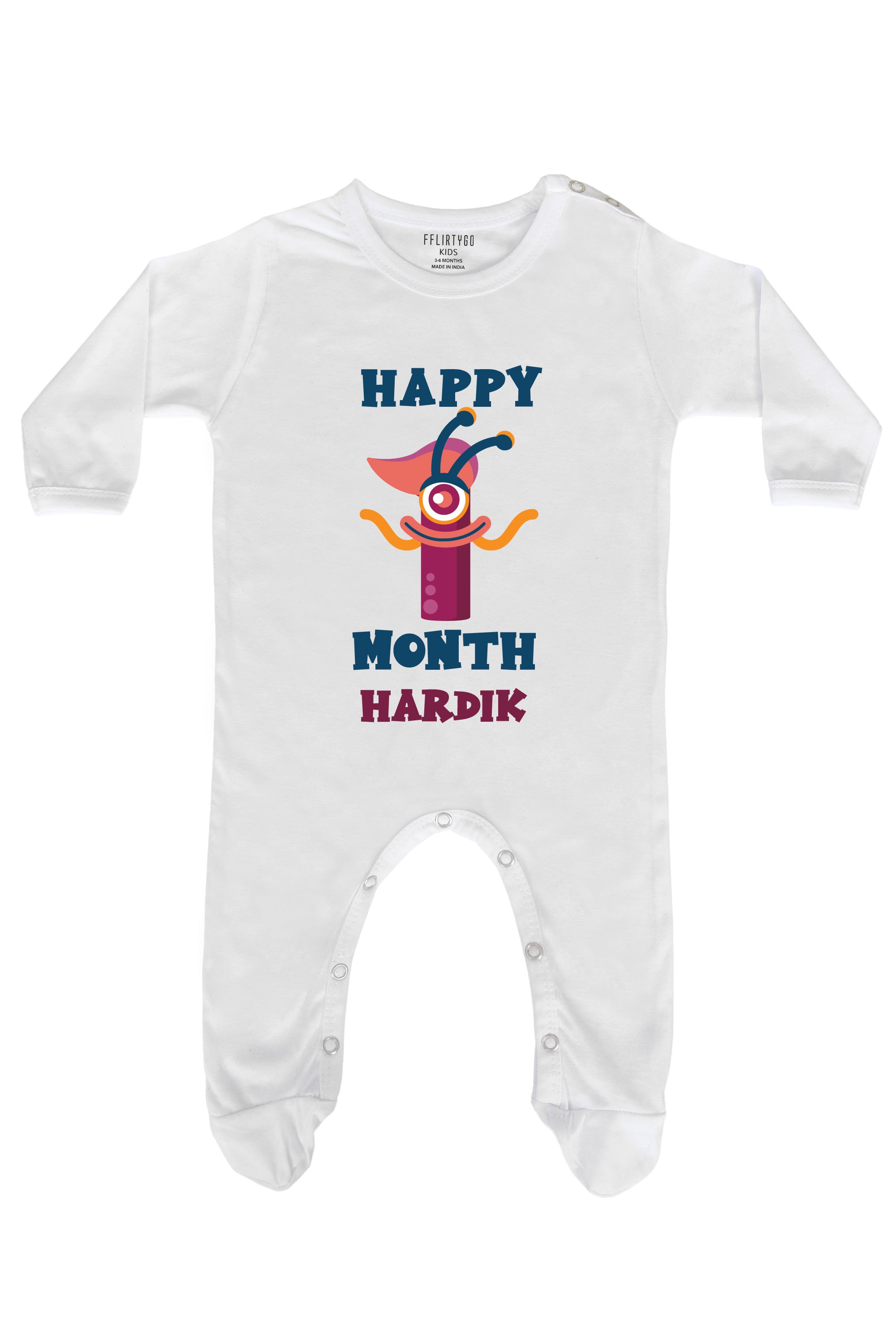 One Month Birthday Baby Romper | Onesies w/ Custom Name