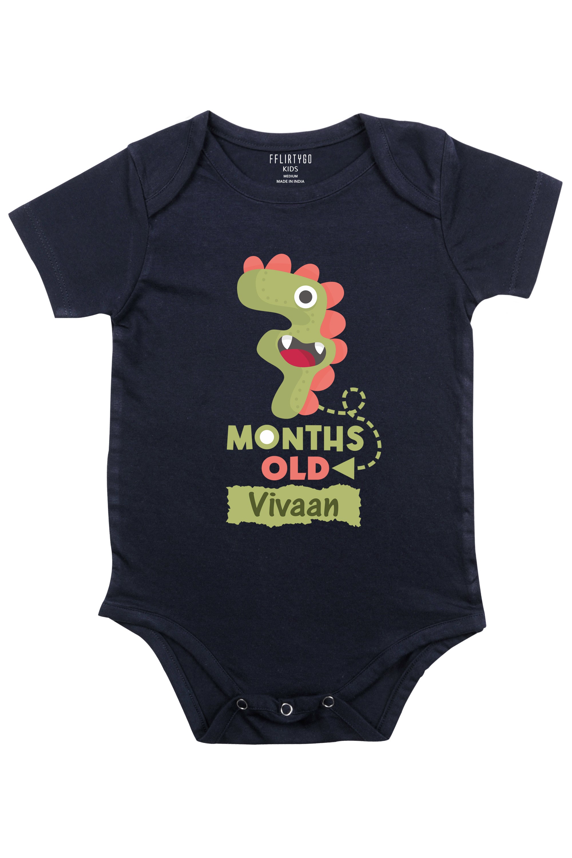 Seven Month Milestone Baby Romper | Onesies w/ Custom Name