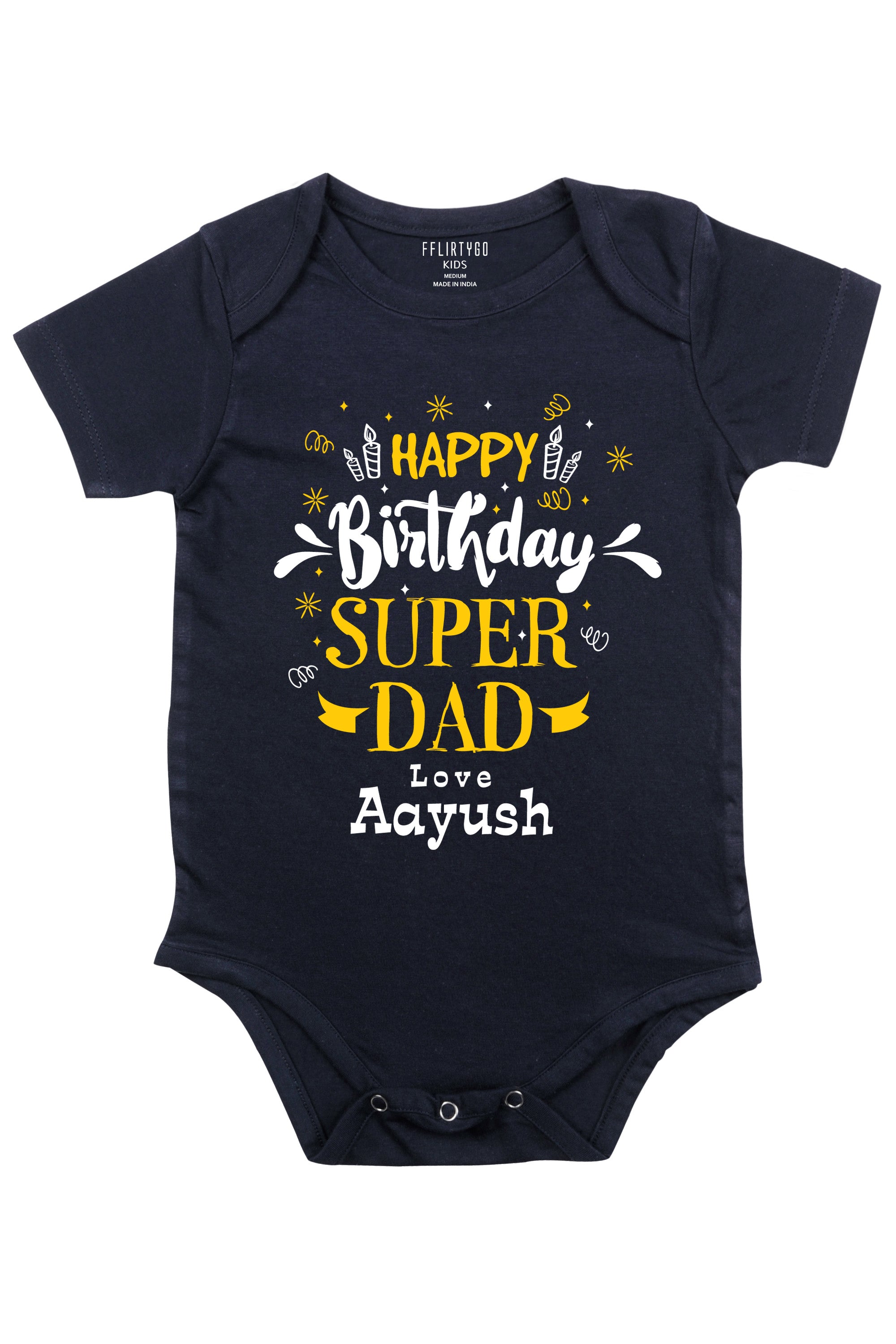 Super Dad Custom Baby Romper | Onesies w/ Custom Name