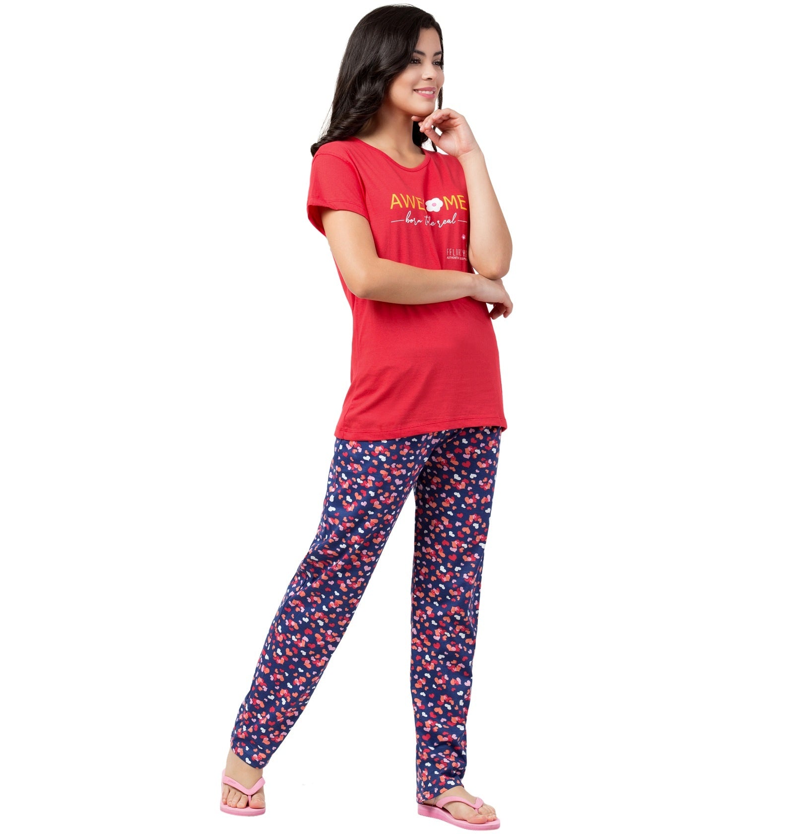 Born To Be Real Pyjama Set - FflirtyGo