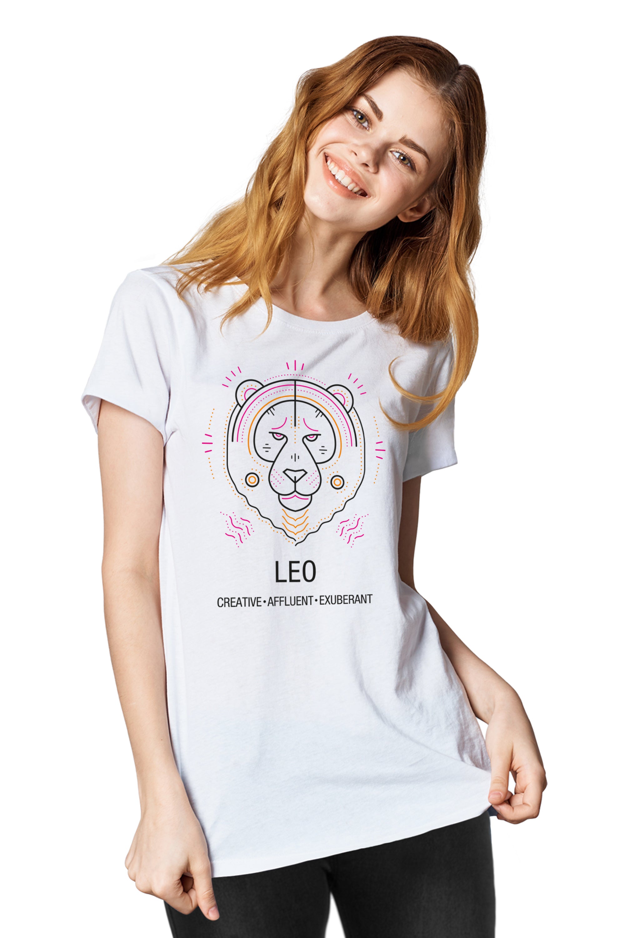 FflirtyGo Leo Sign Printed T-Shirt - FflirtyGo