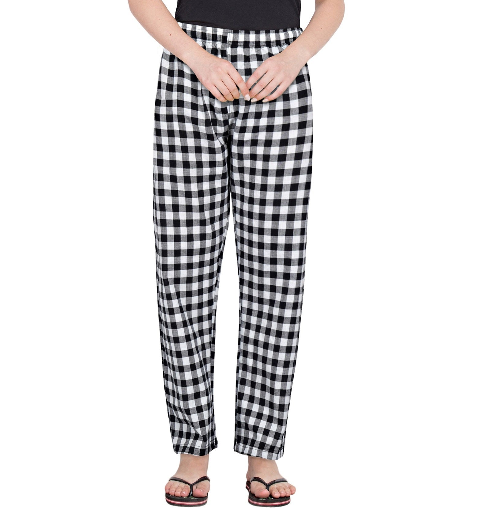 Brown & Black Check Pyjama - FflirtyGo