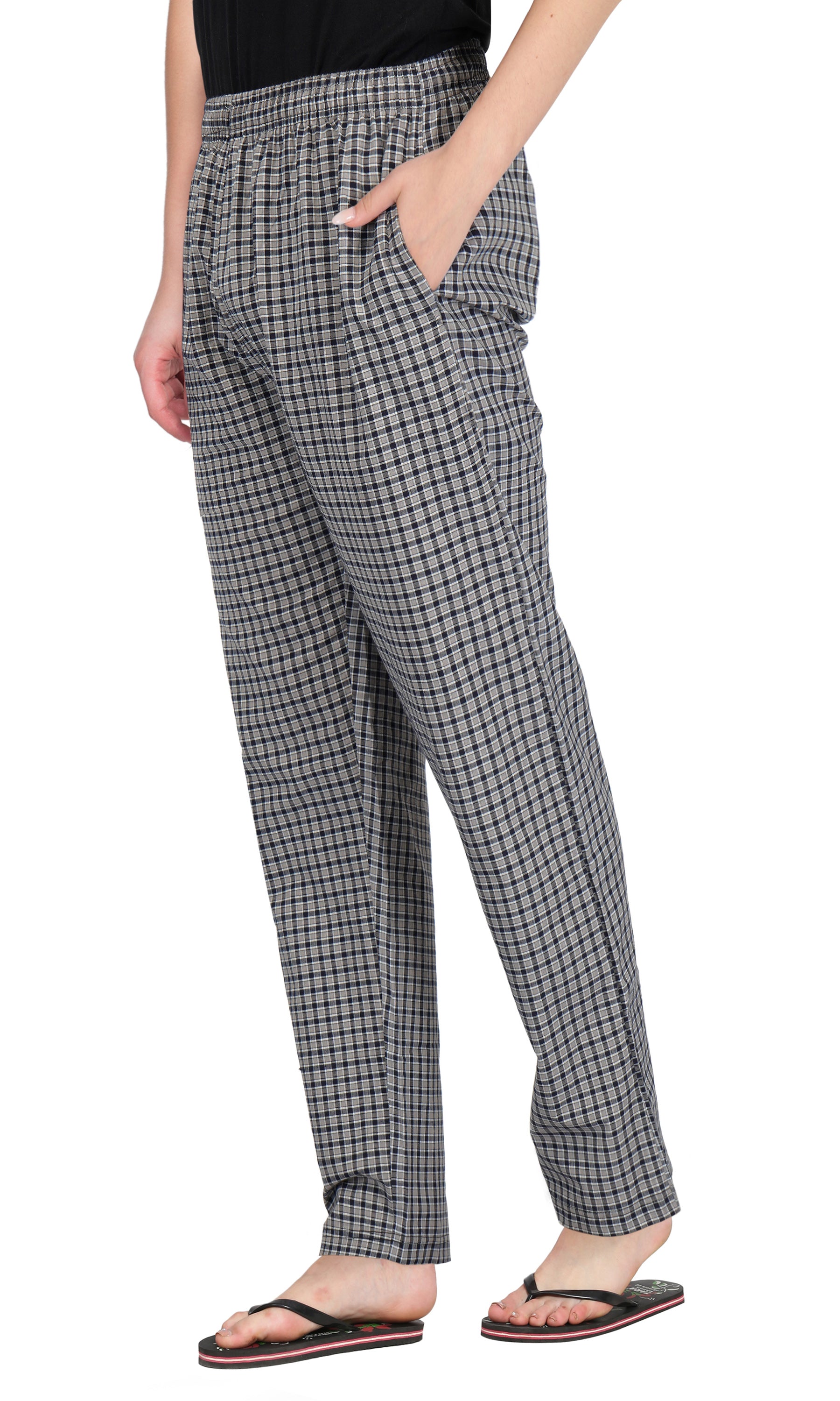 Brown & Black Check Pyjama - FflirtyGo