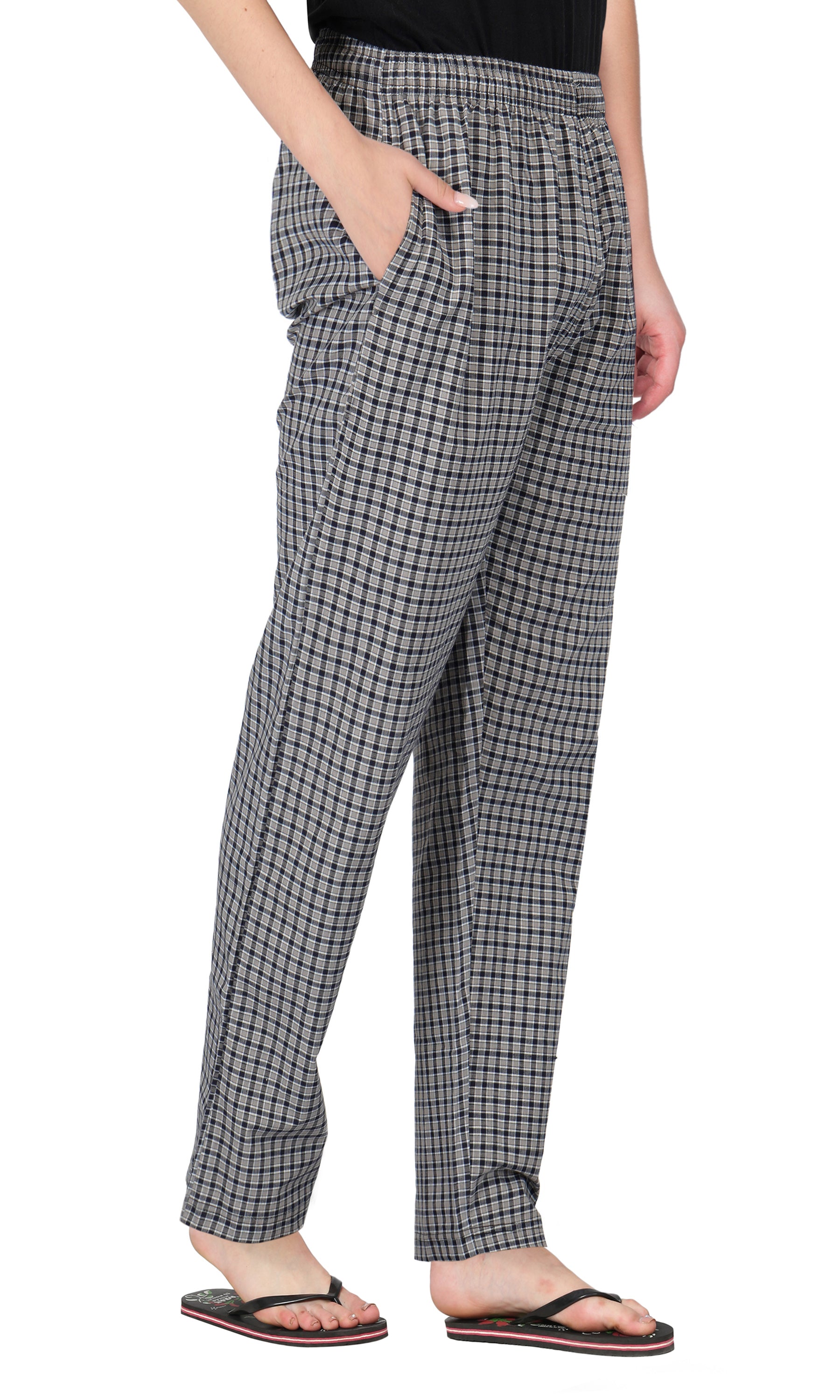 Brown & Black Check Pyjama - FflirtyGo