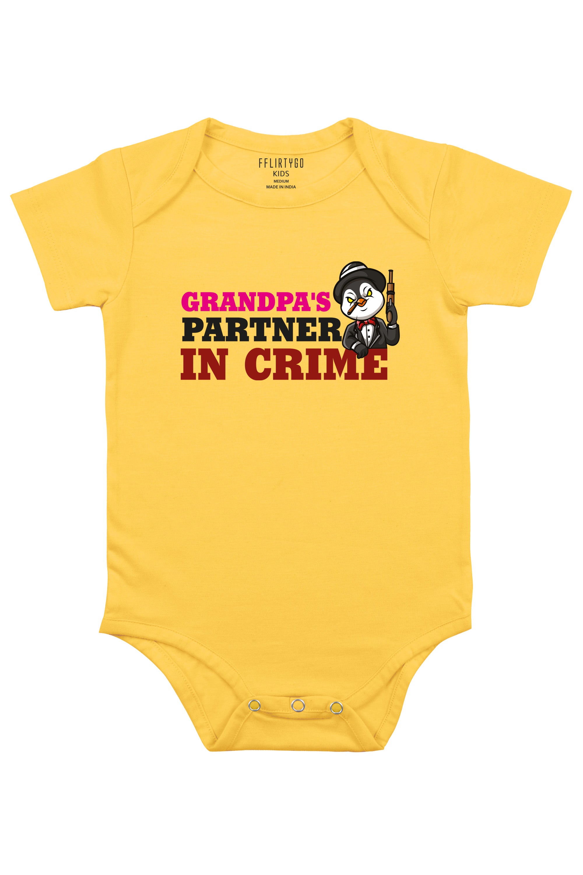 Grandpa's Partner In Crime Baby Romper | Onesies