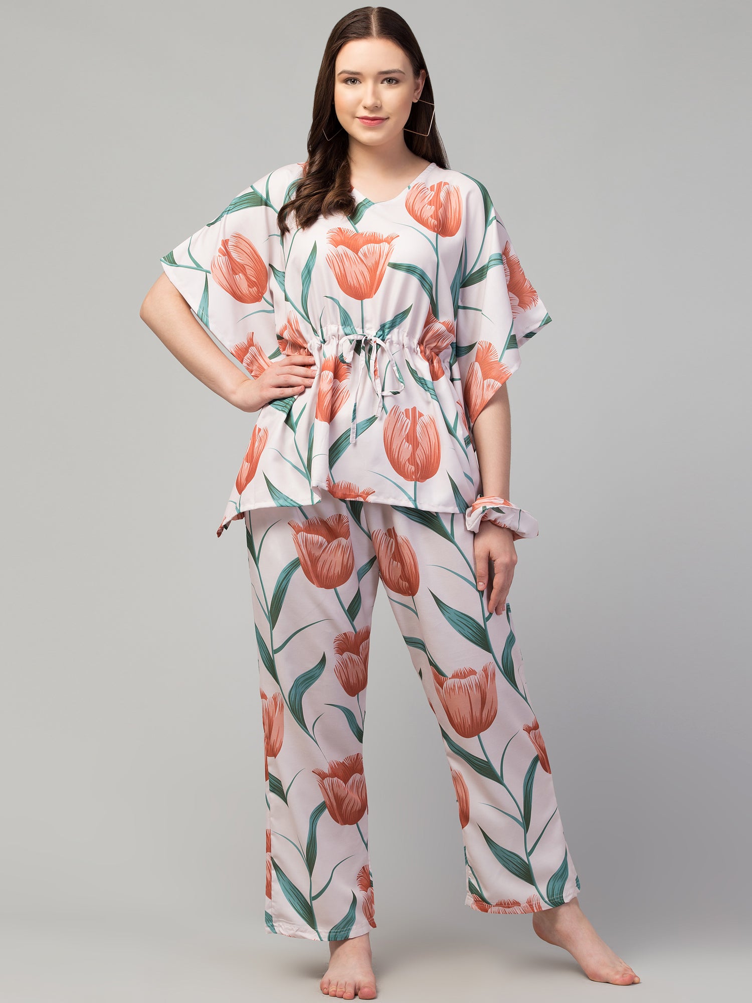 Peachy Paradise Kaftan Set