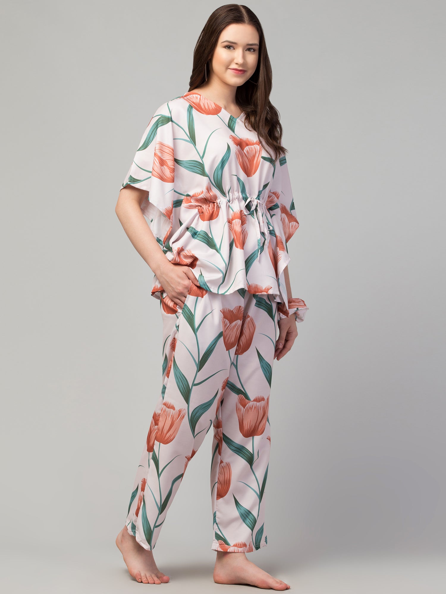 Peachy Paradise Kaftan Set