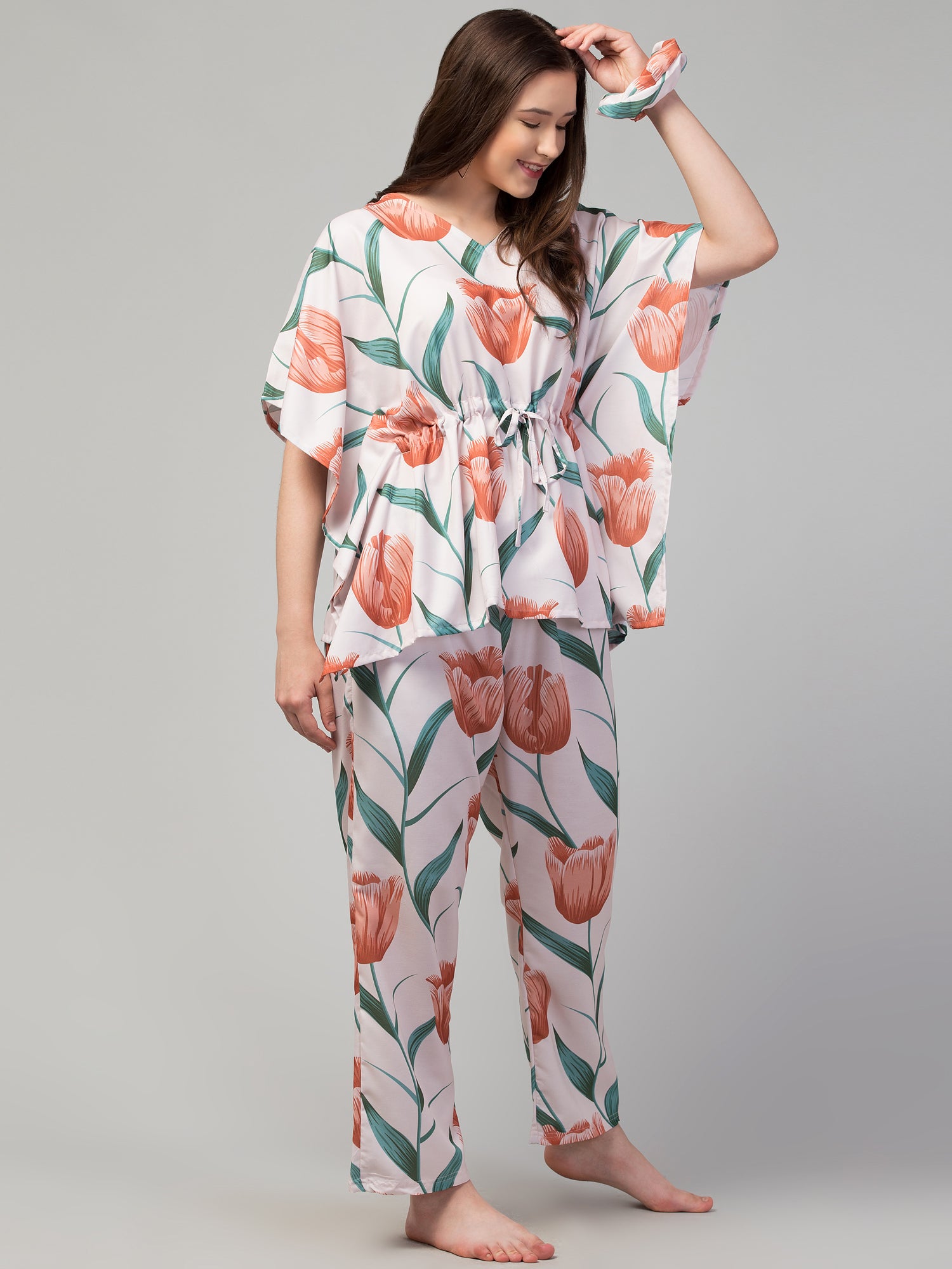 Peachy Paradise Kaftan Set