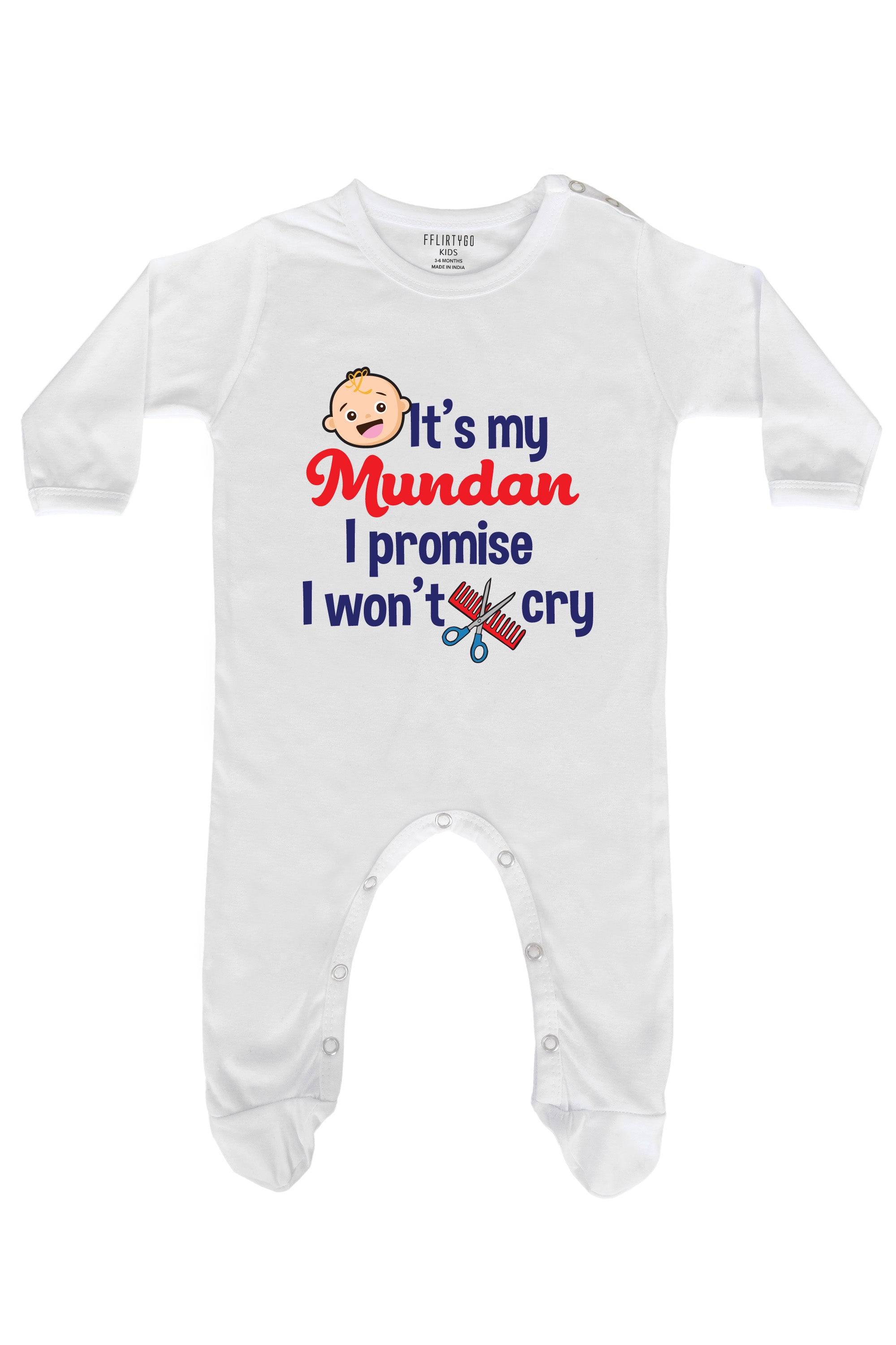 Promise I Won't Cry Baby Romper | Onesies