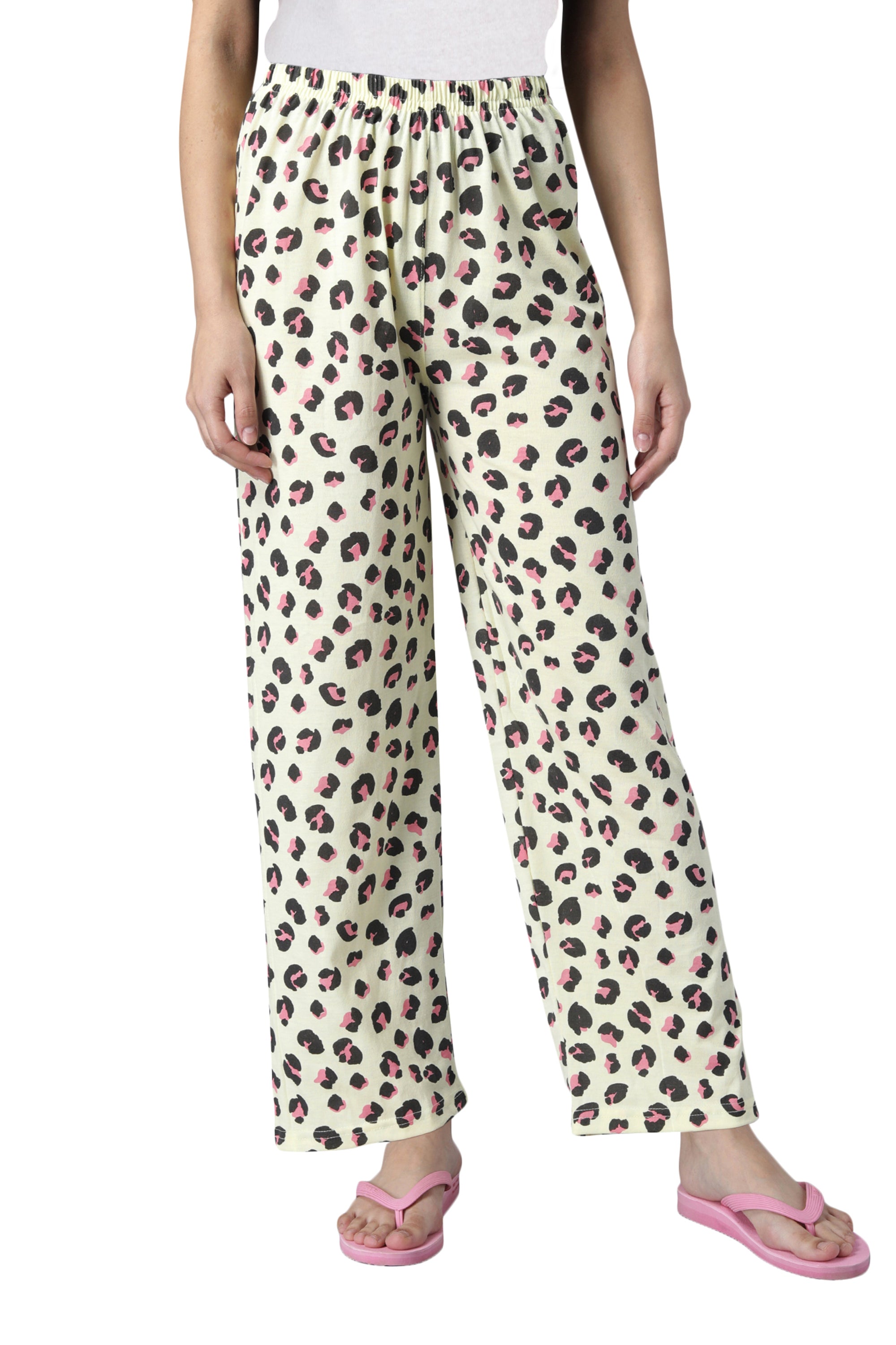 FflirtyGo Be Wild Printed Top and Pyjama Set - FflirtyGo