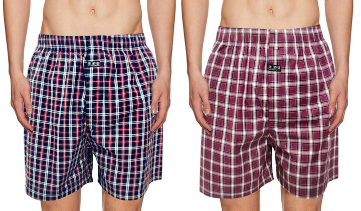 Premium Mens Boxer Combo Maroon & Black - FflirtyGo