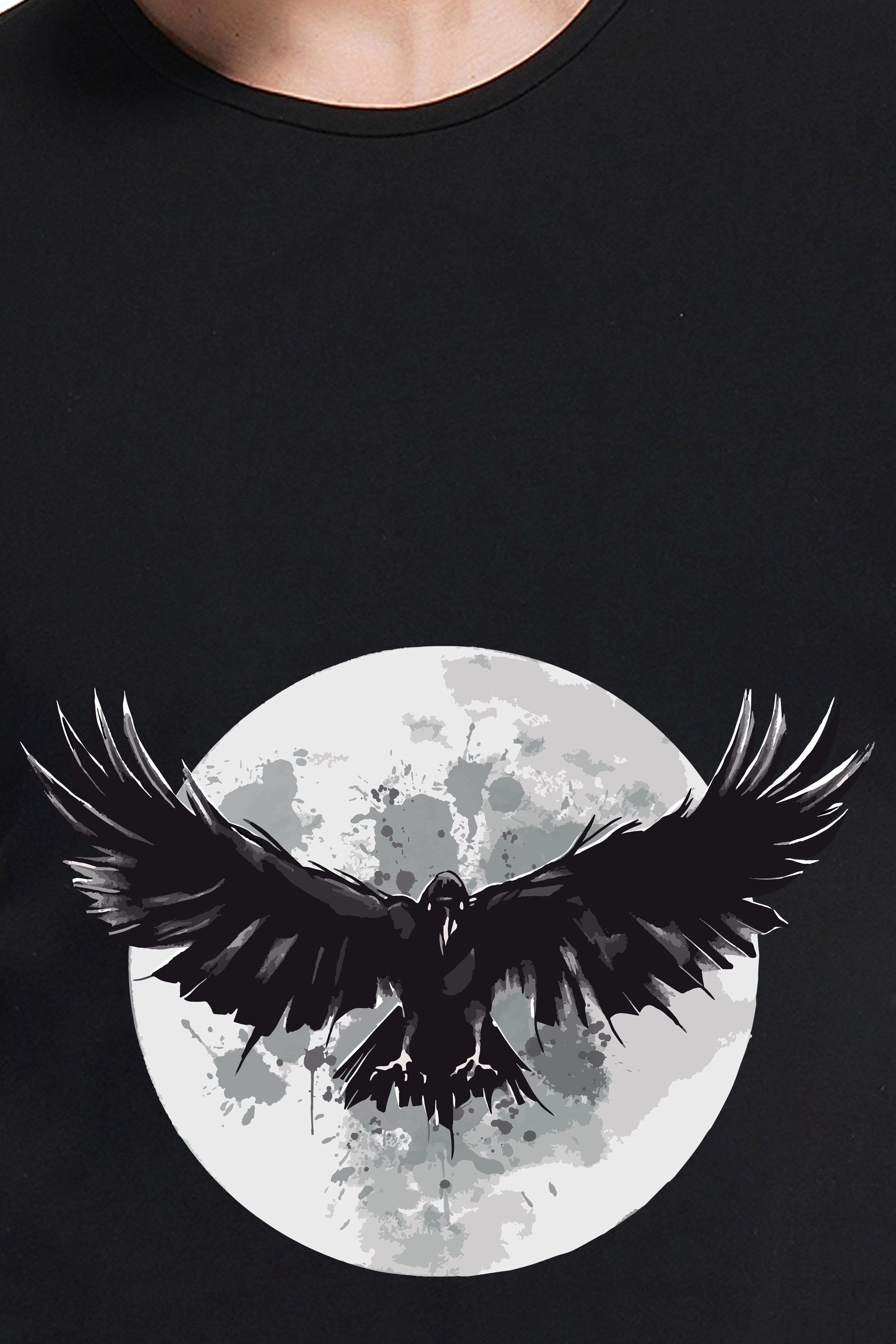 Crow In Front Of Moon