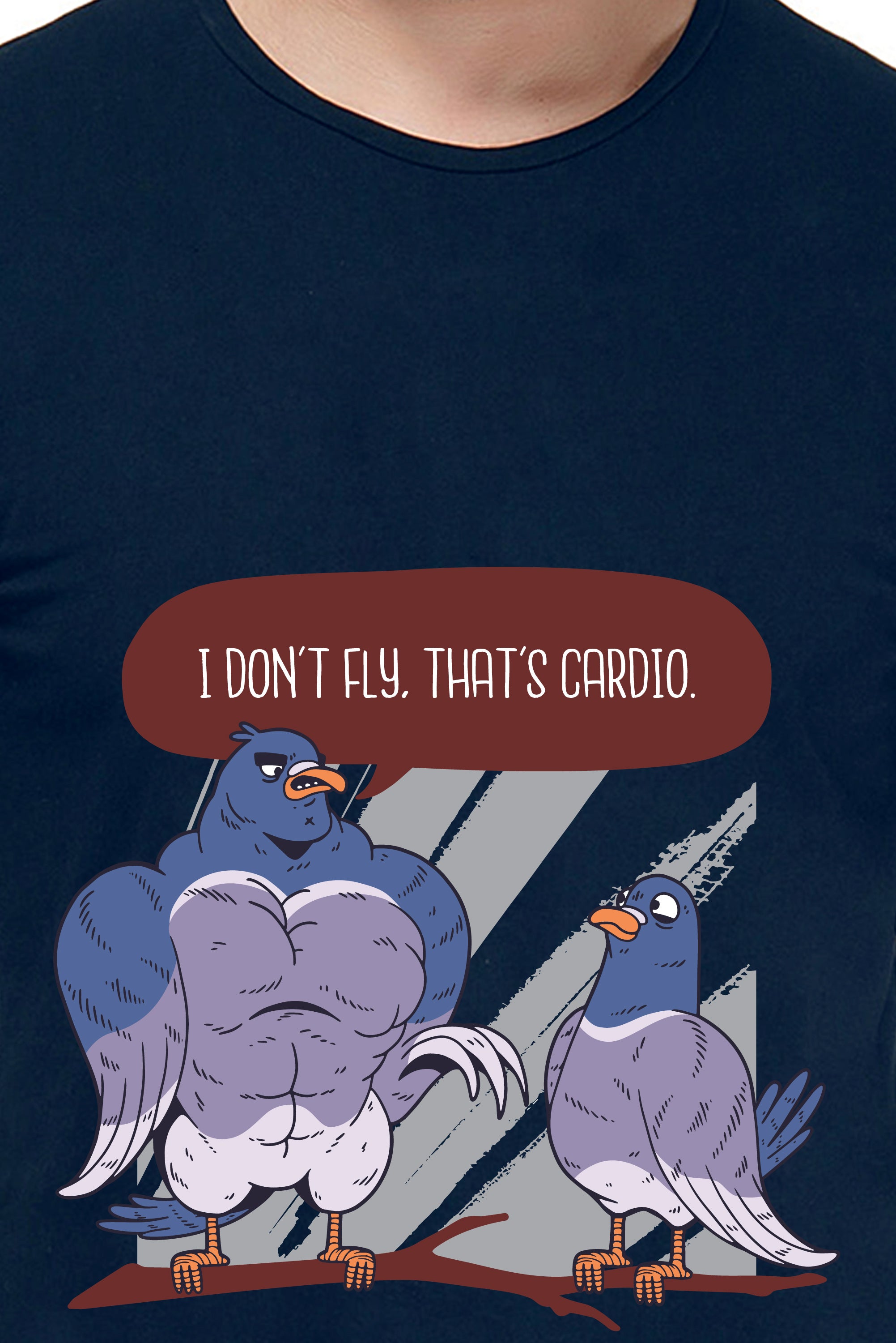 I don't Fly Thats Cardio - Funny Gym Tee