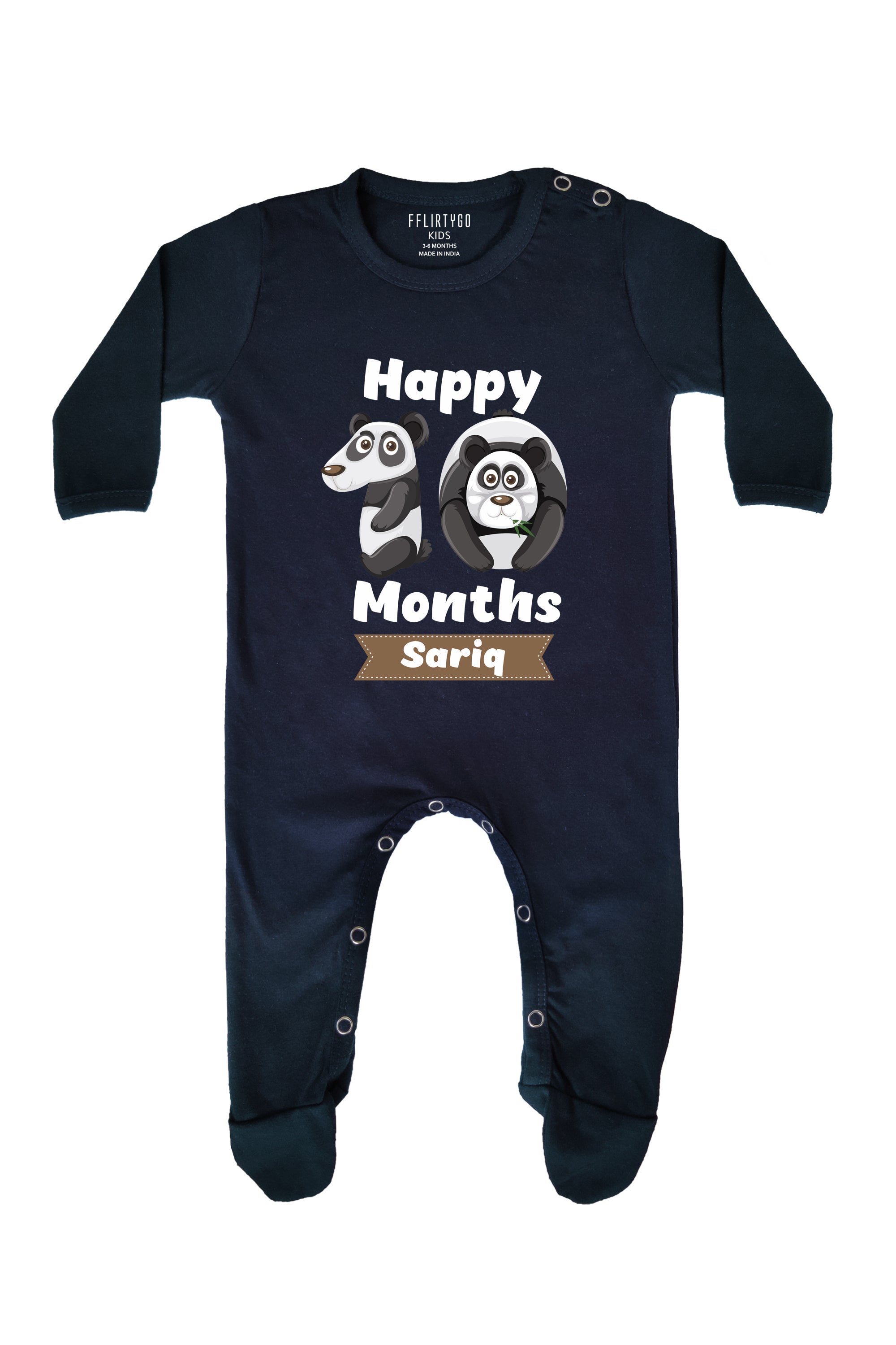 Ten Month Milestone Baby Romper | Onesies w/ Custom Name