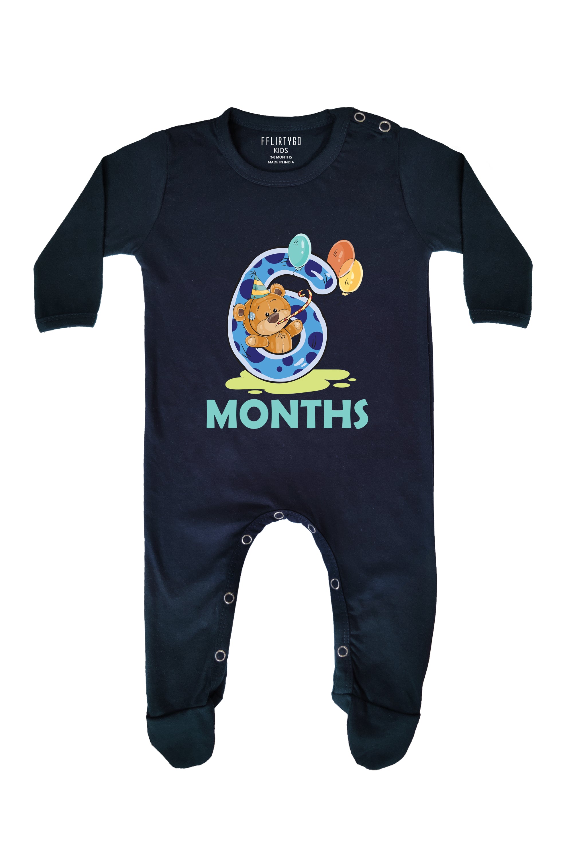 Six Months Milestone Baby Romper | Onesies