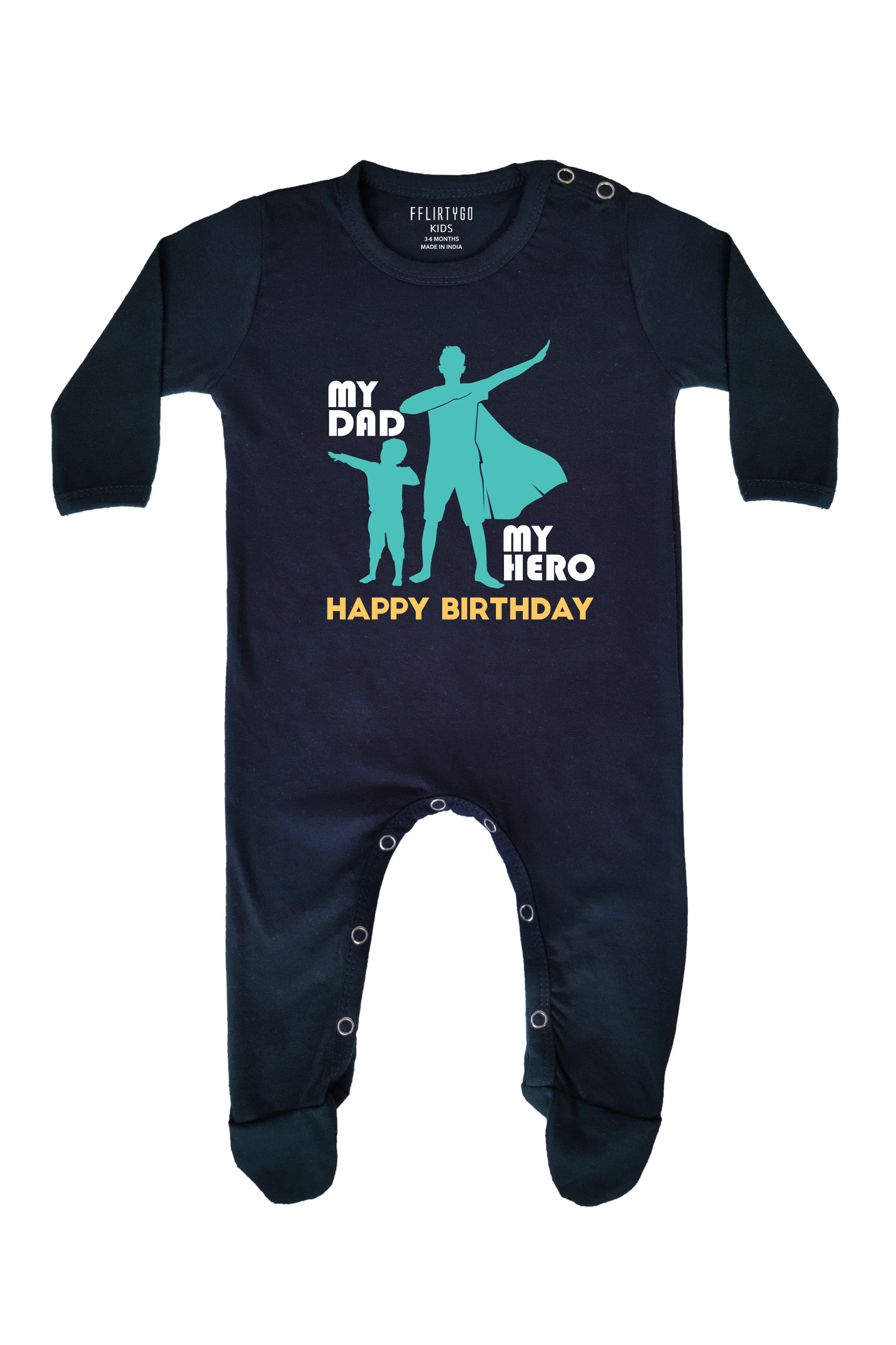 My Dad My  Hero Baby Romper | Onesies