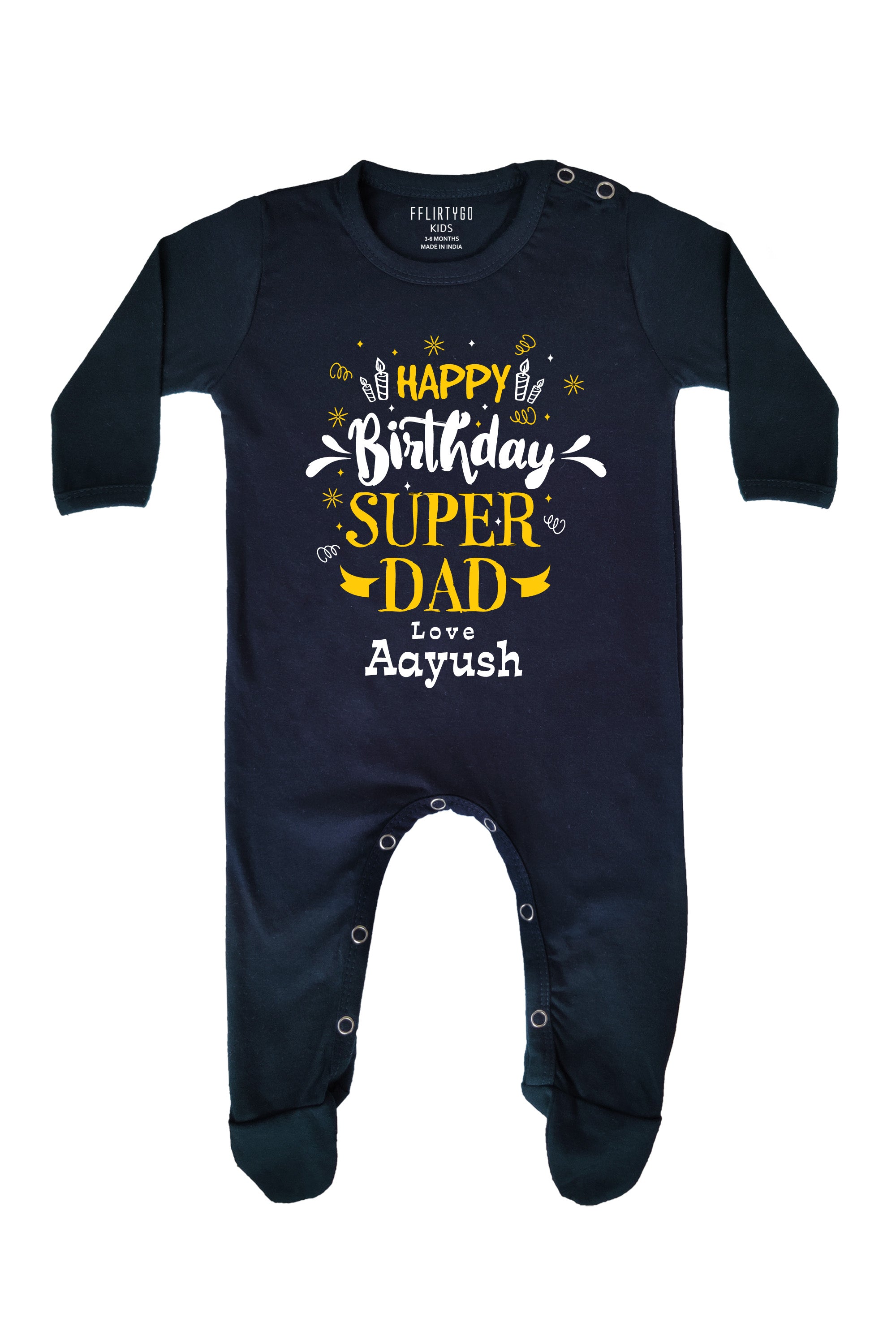 Super Dad Custom Baby Romper | Onesies w/ Custom Name