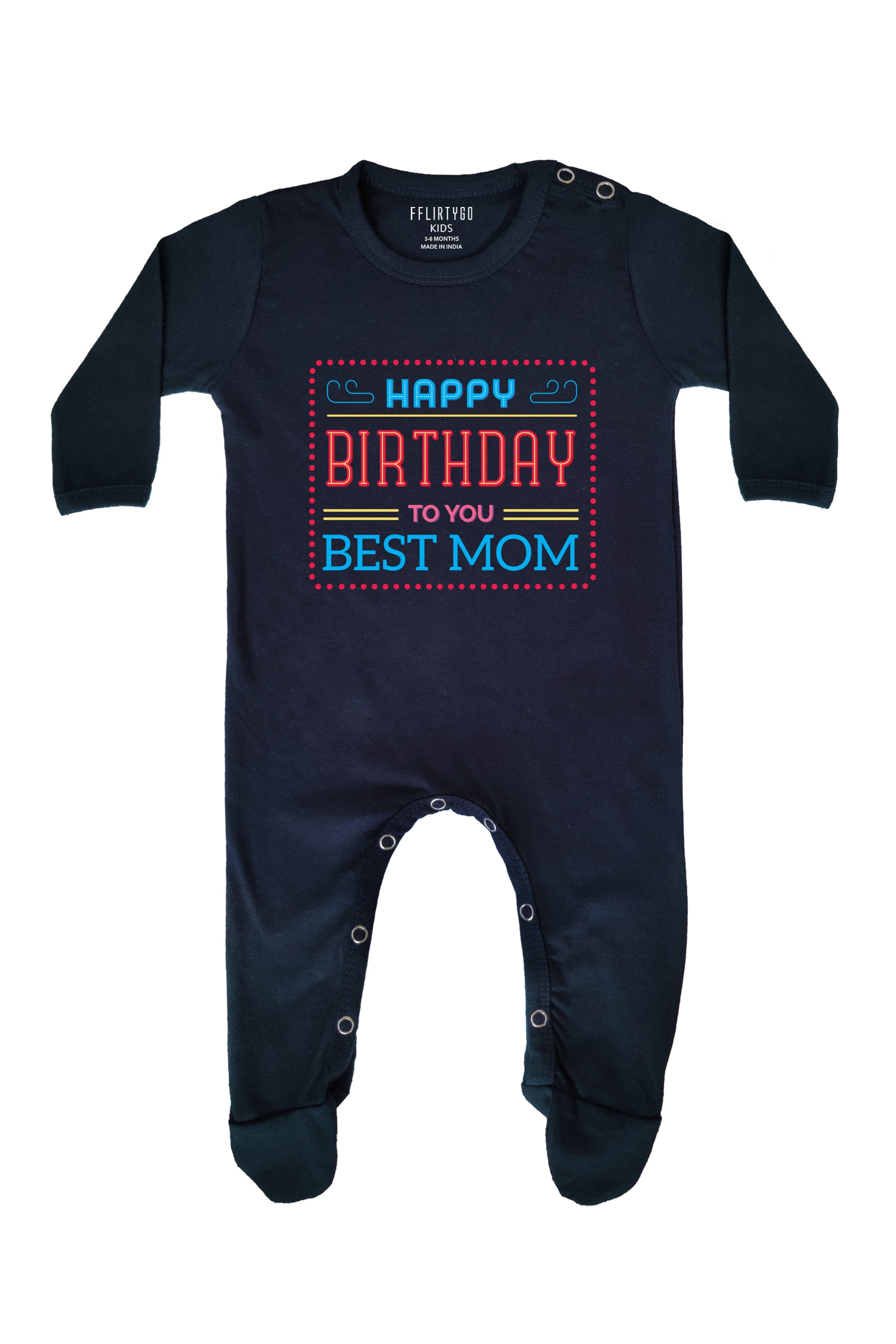 Happy Birthday Best Mom Baby Romper | Onesies