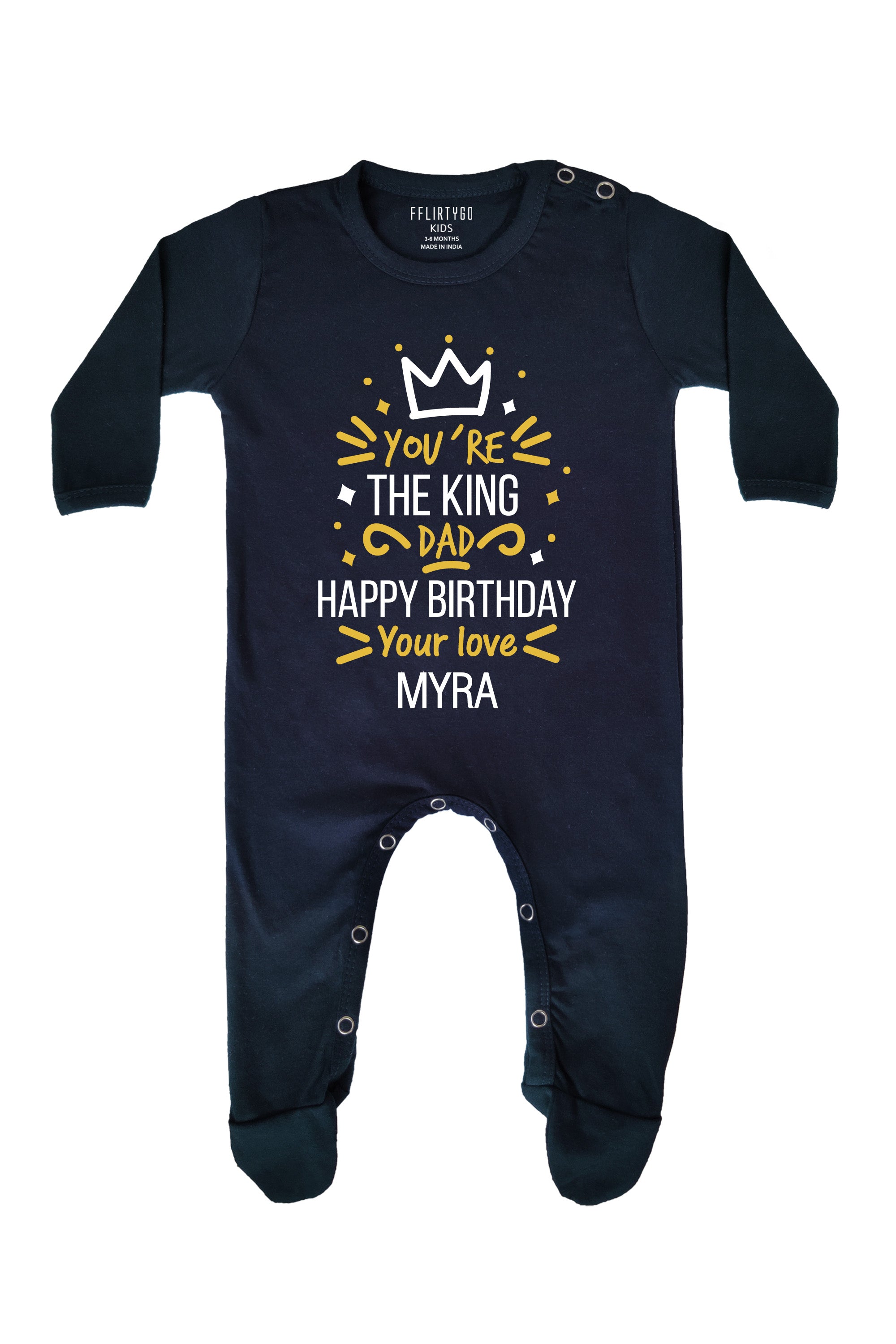 You Are The King Dad  Baby Romper | Onesies w/ Custom Name