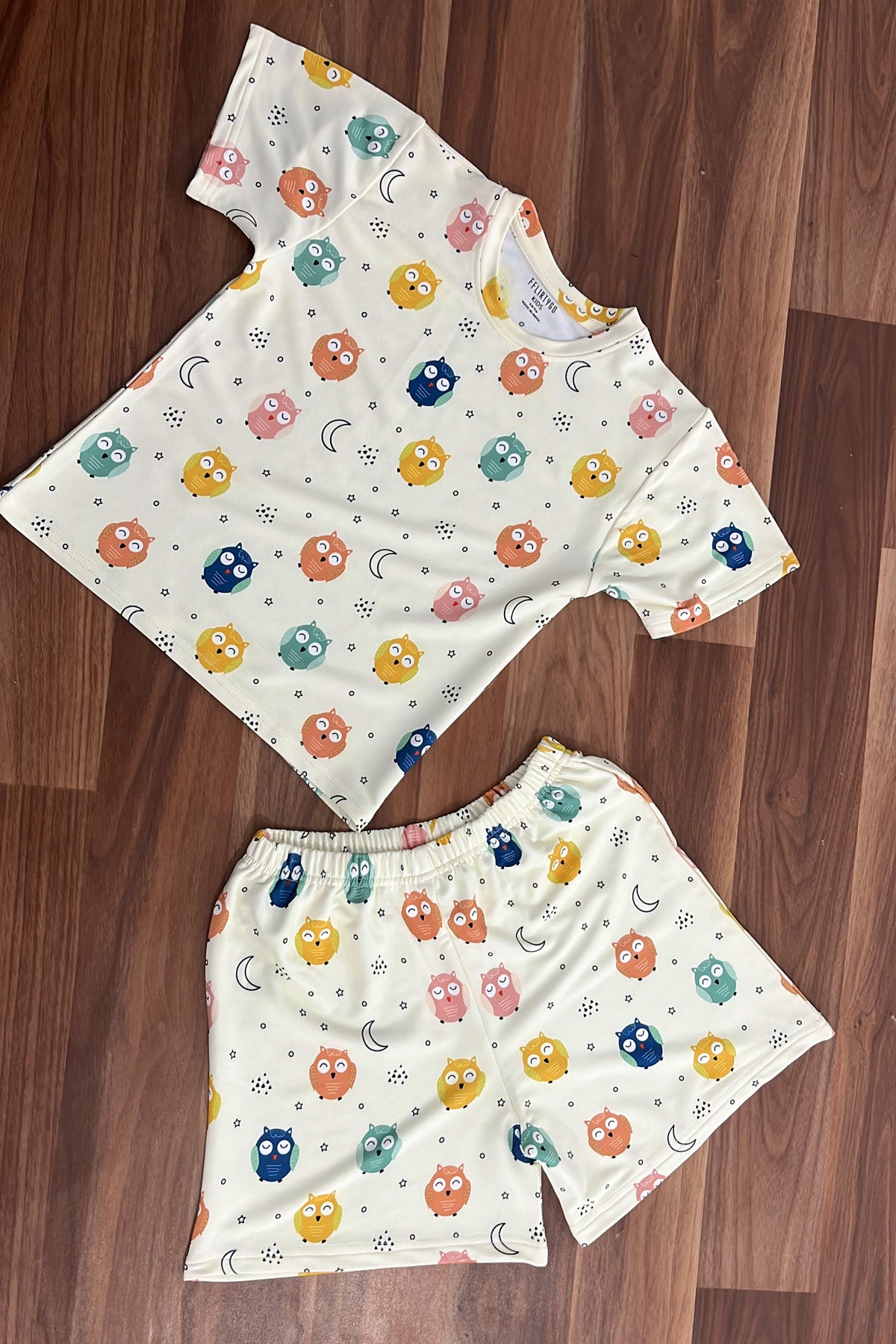 Whimsical Owls Kids Short Set