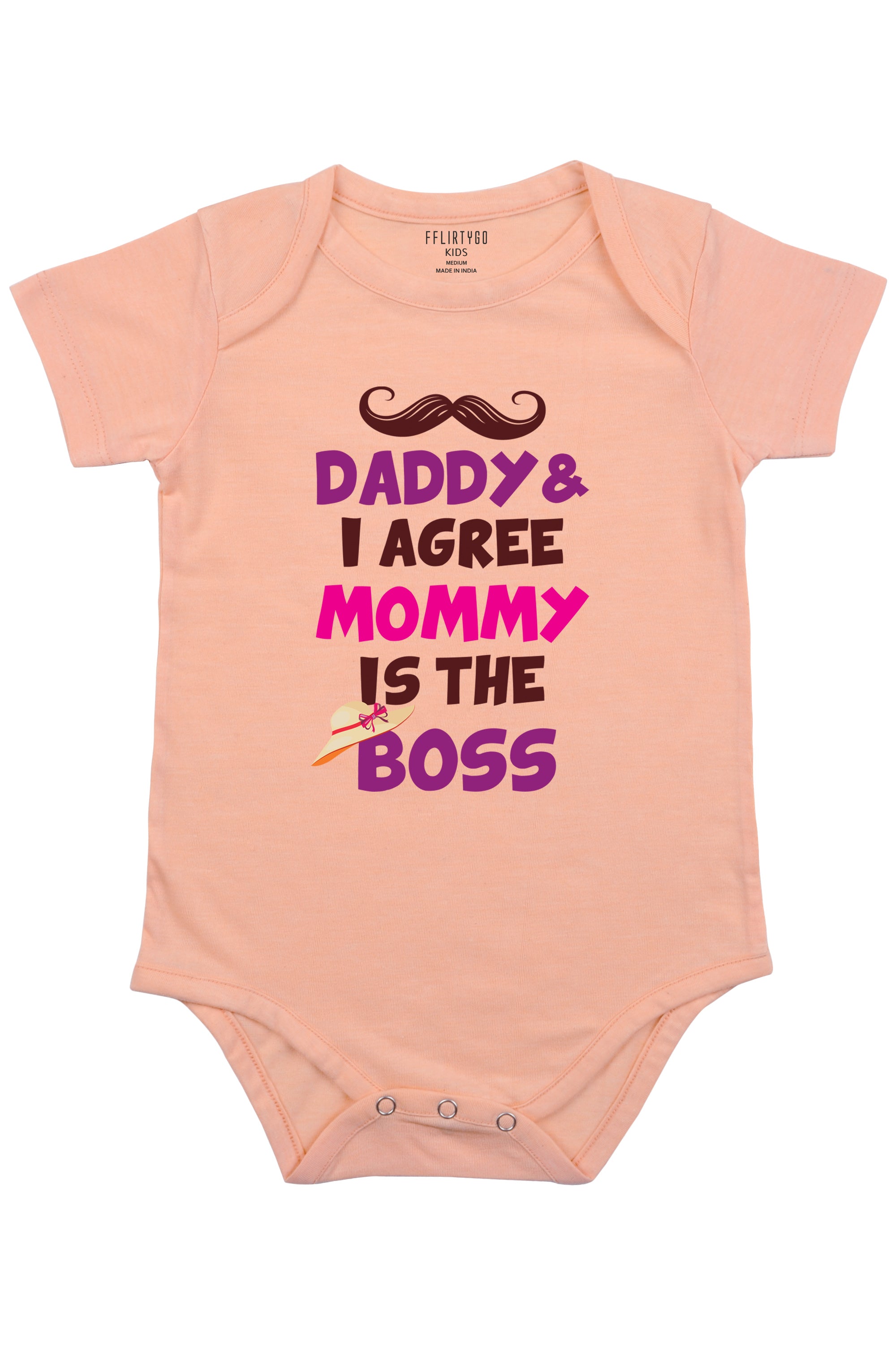 Daddy and I Agree Mommy is The Boss Baby Romper | Onesies