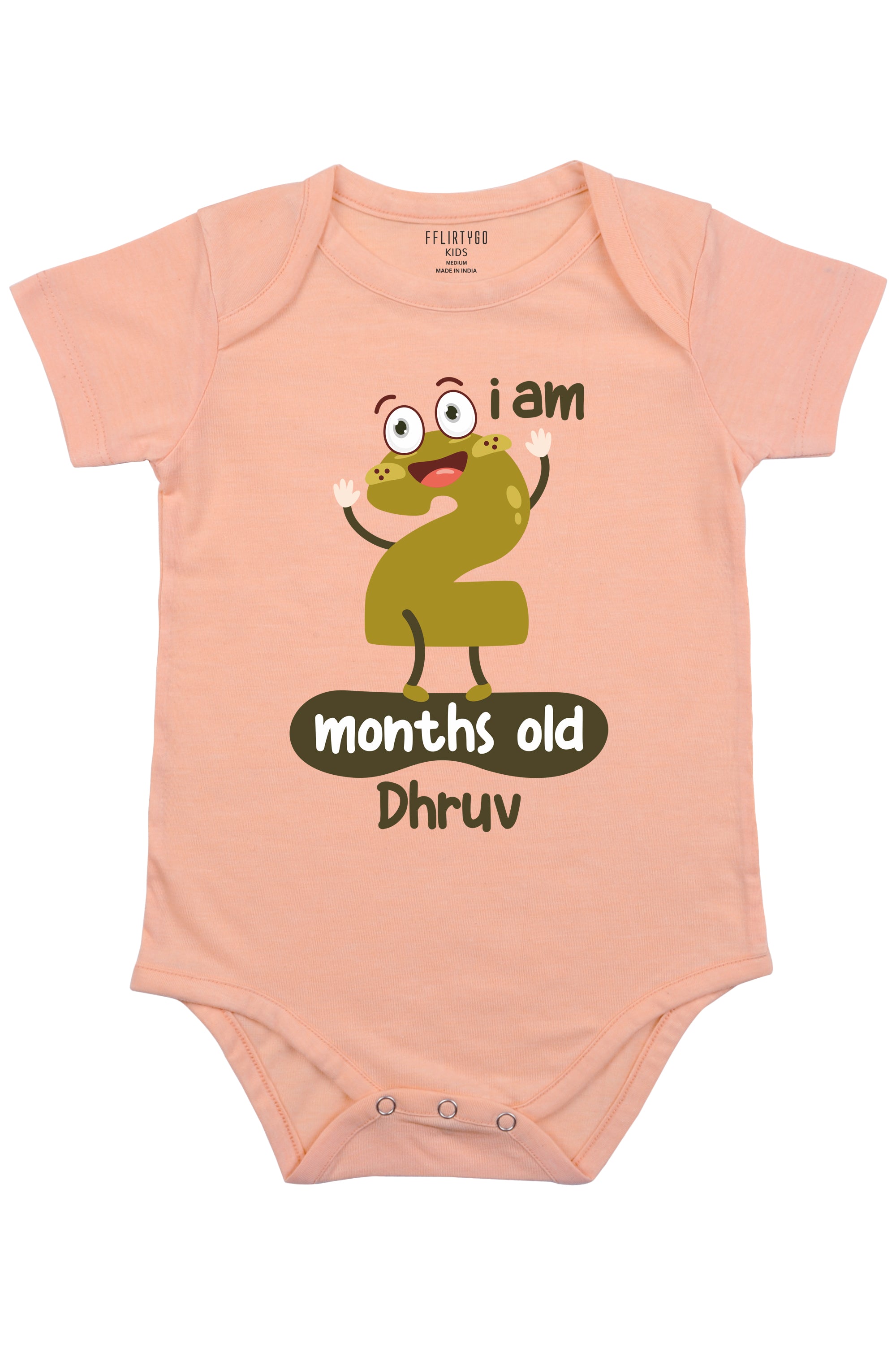 Two Months Milestone Baby Romper | Onesies w/ Custom Name