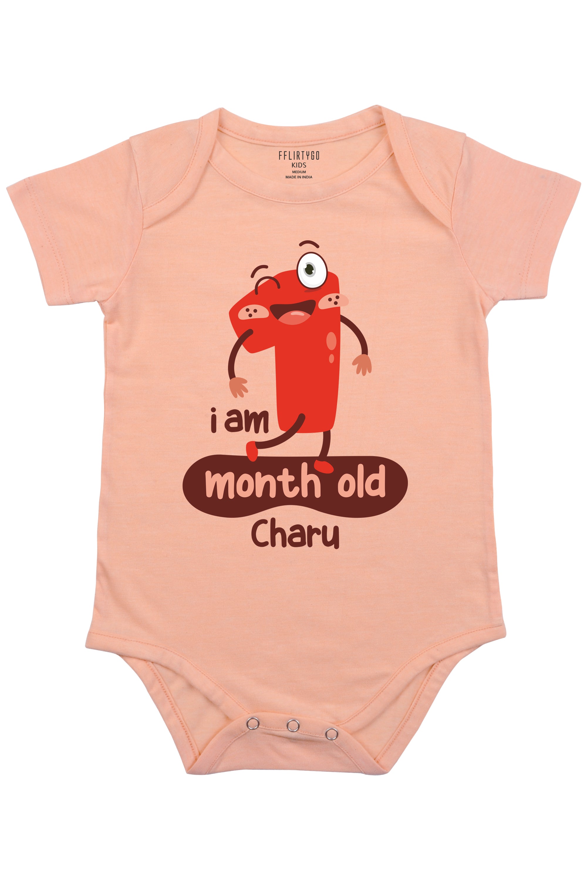 One Month Milestone Baby Romper | Onesies w/ Custom Name