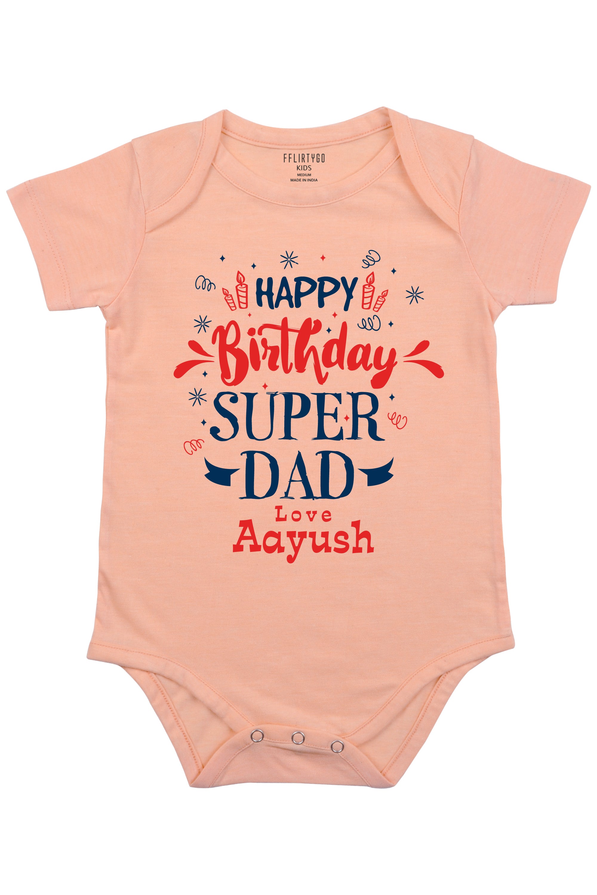 Super Dad Custom Baby Romper | Onesies w/ Custom Name