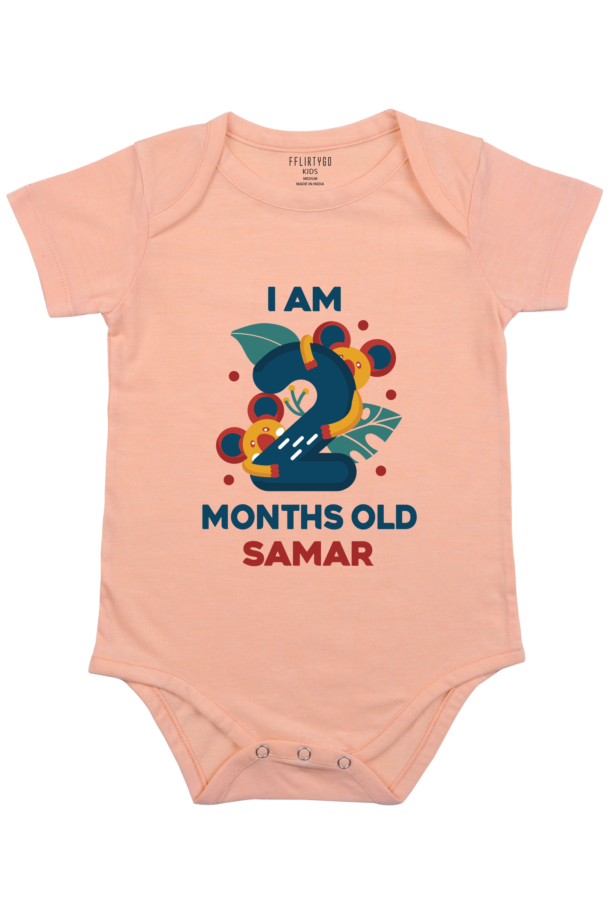 Two Month Birthday Baby Romper | Onesies w/ Custom Name