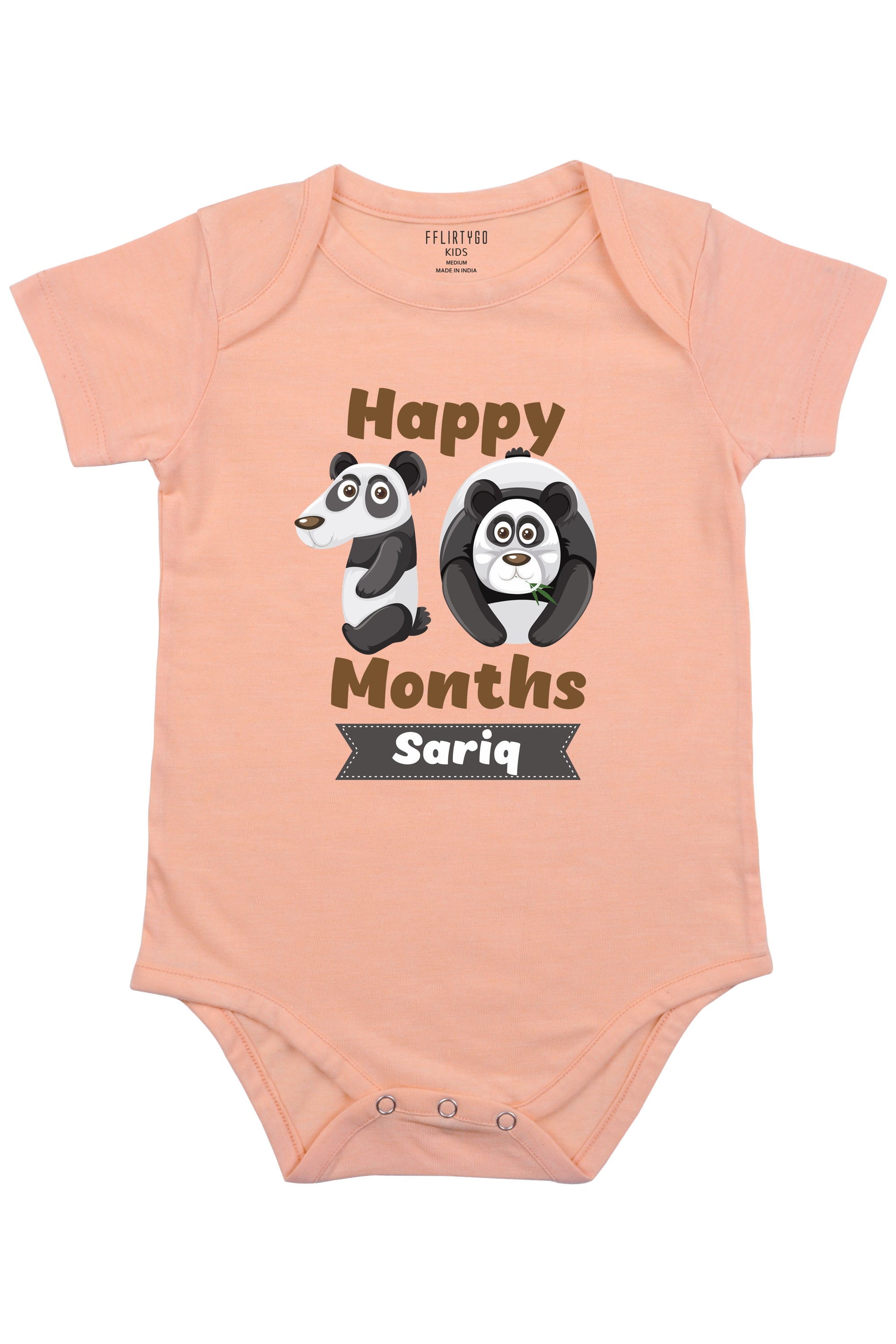 Ten Month Milestone Baby Romper | Onesies w/ Custom Name