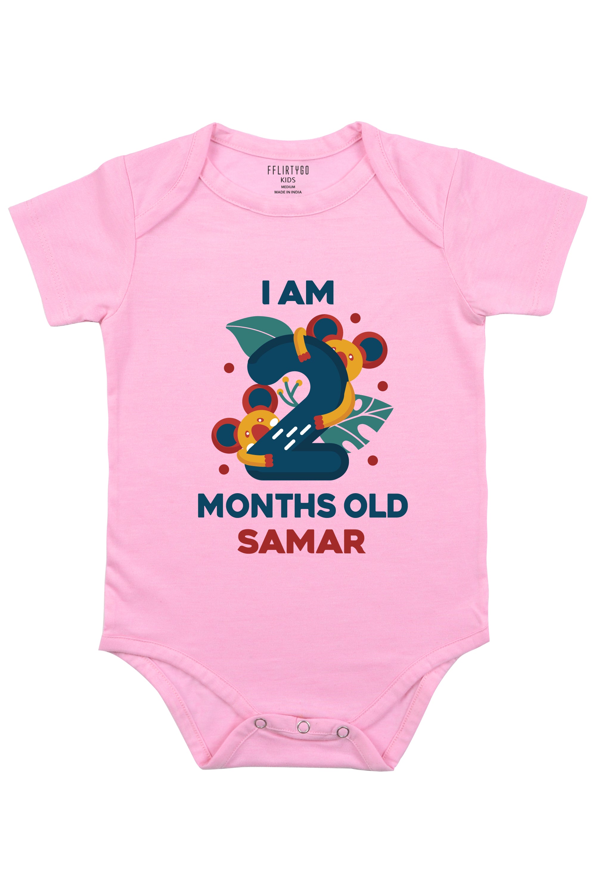 Two Month Birthday Baby Romper | Onesies w/ Custom Name