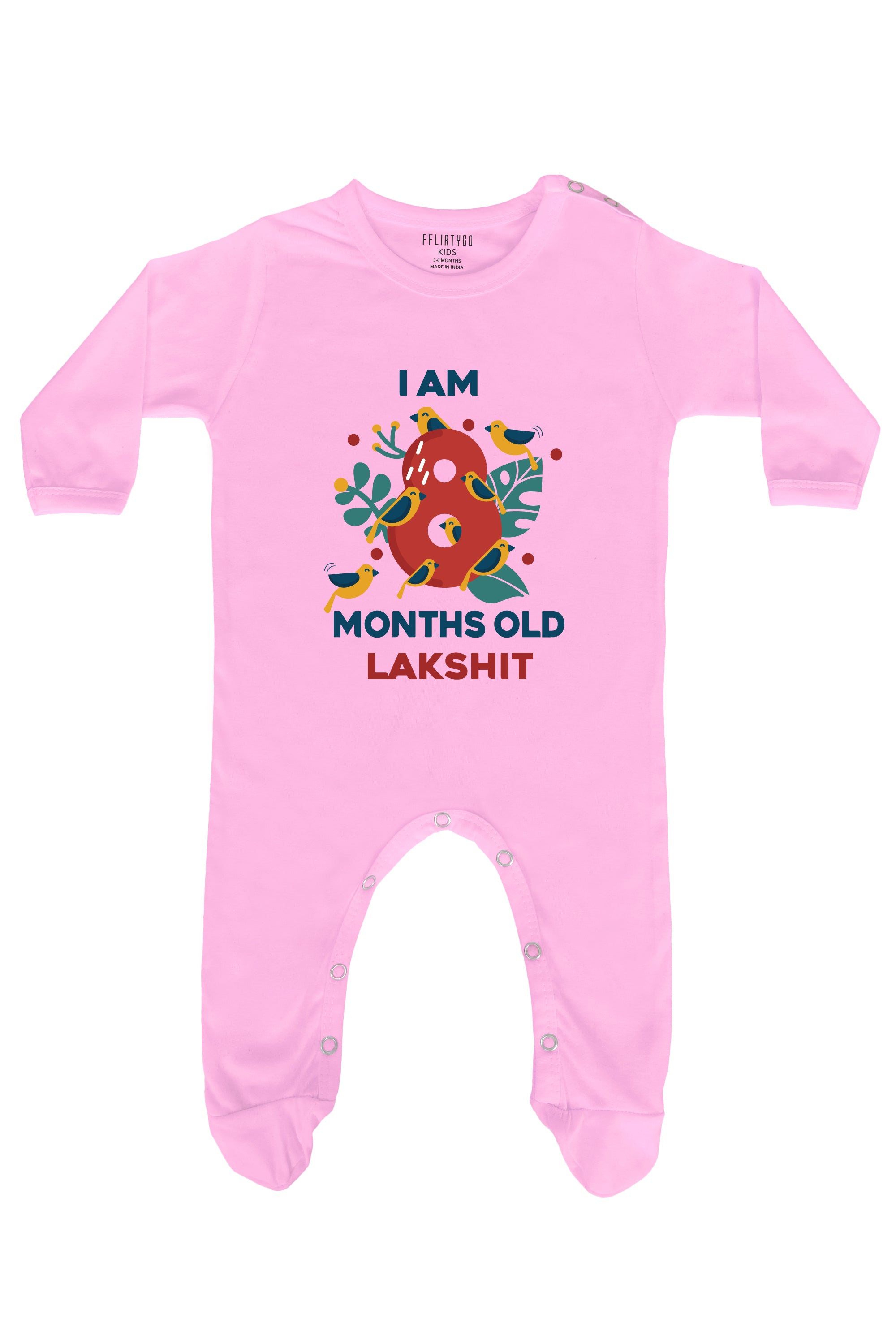 Eight Month Birthday Baby Romper | Onesies w/ Custom Name