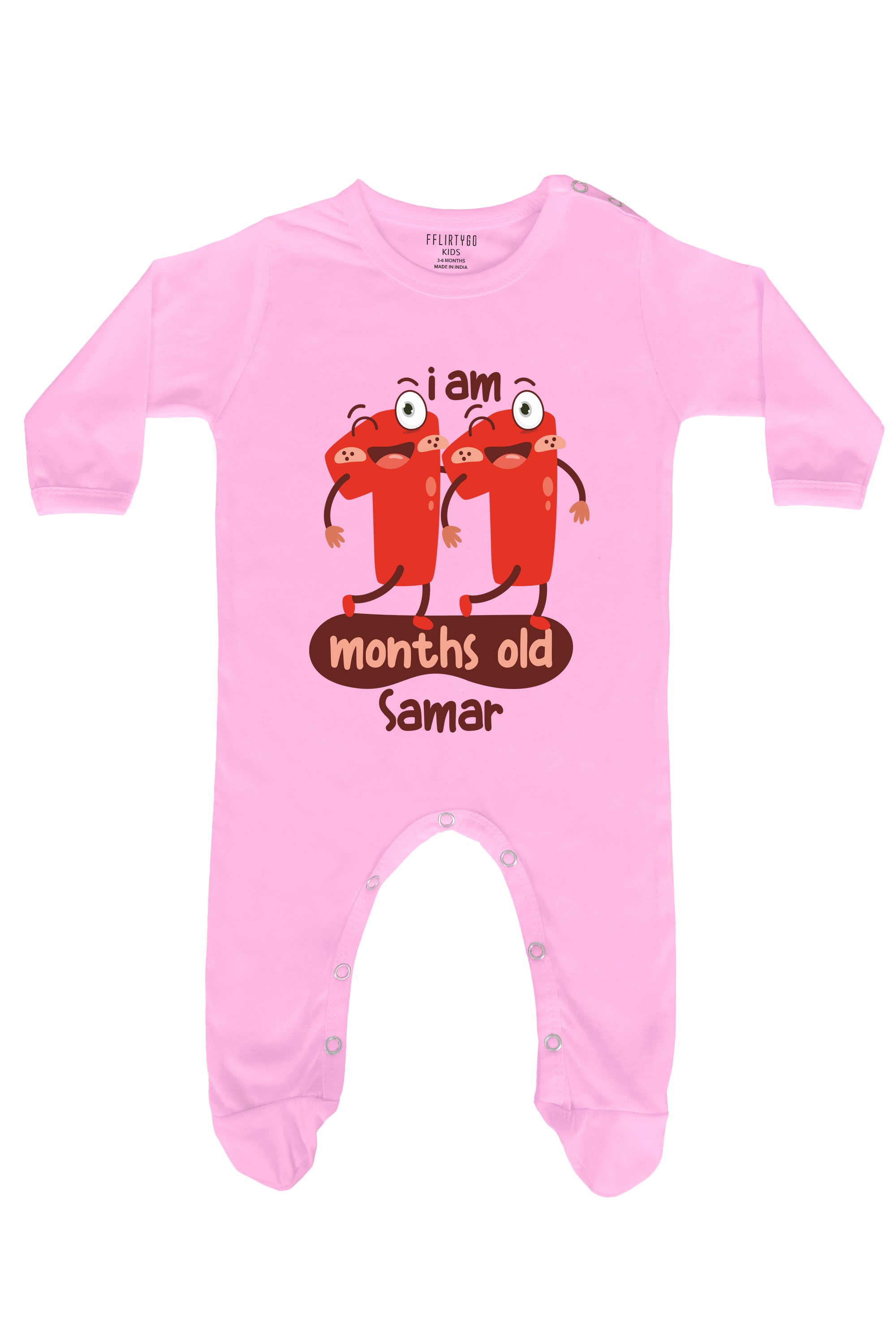 Eleven Month Milestone Baby Romper | Onesies w/ Custom Name