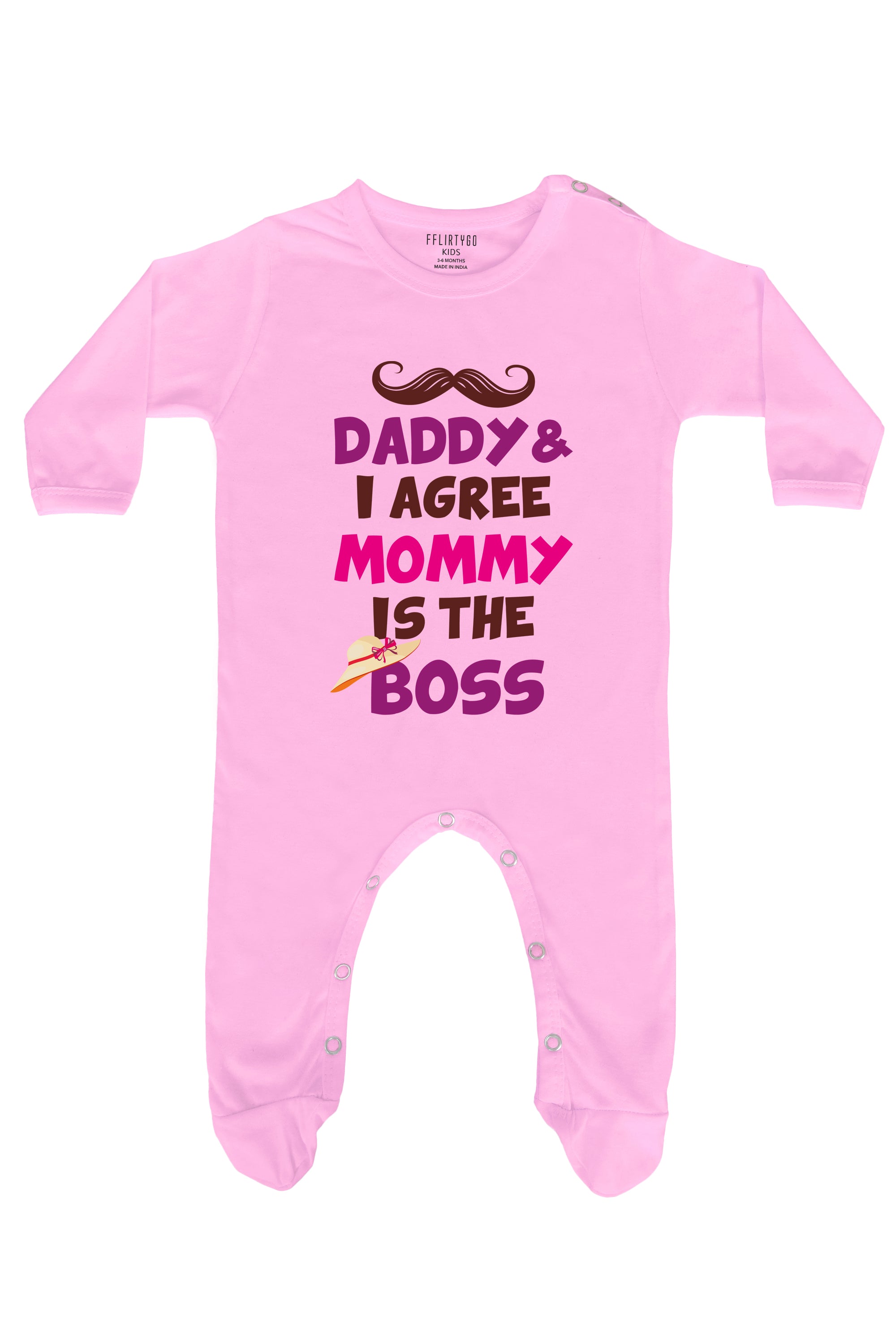 Daddy and I Agree Mommy is The Boss Baby Romper | Onesies