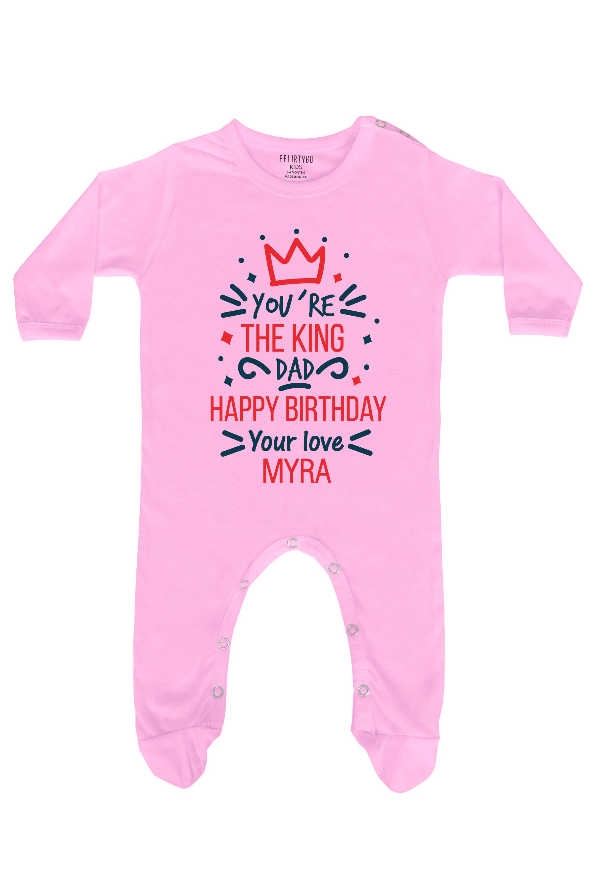 You Are The King Dad  Baby Romper | Onesies w/ Custom Name