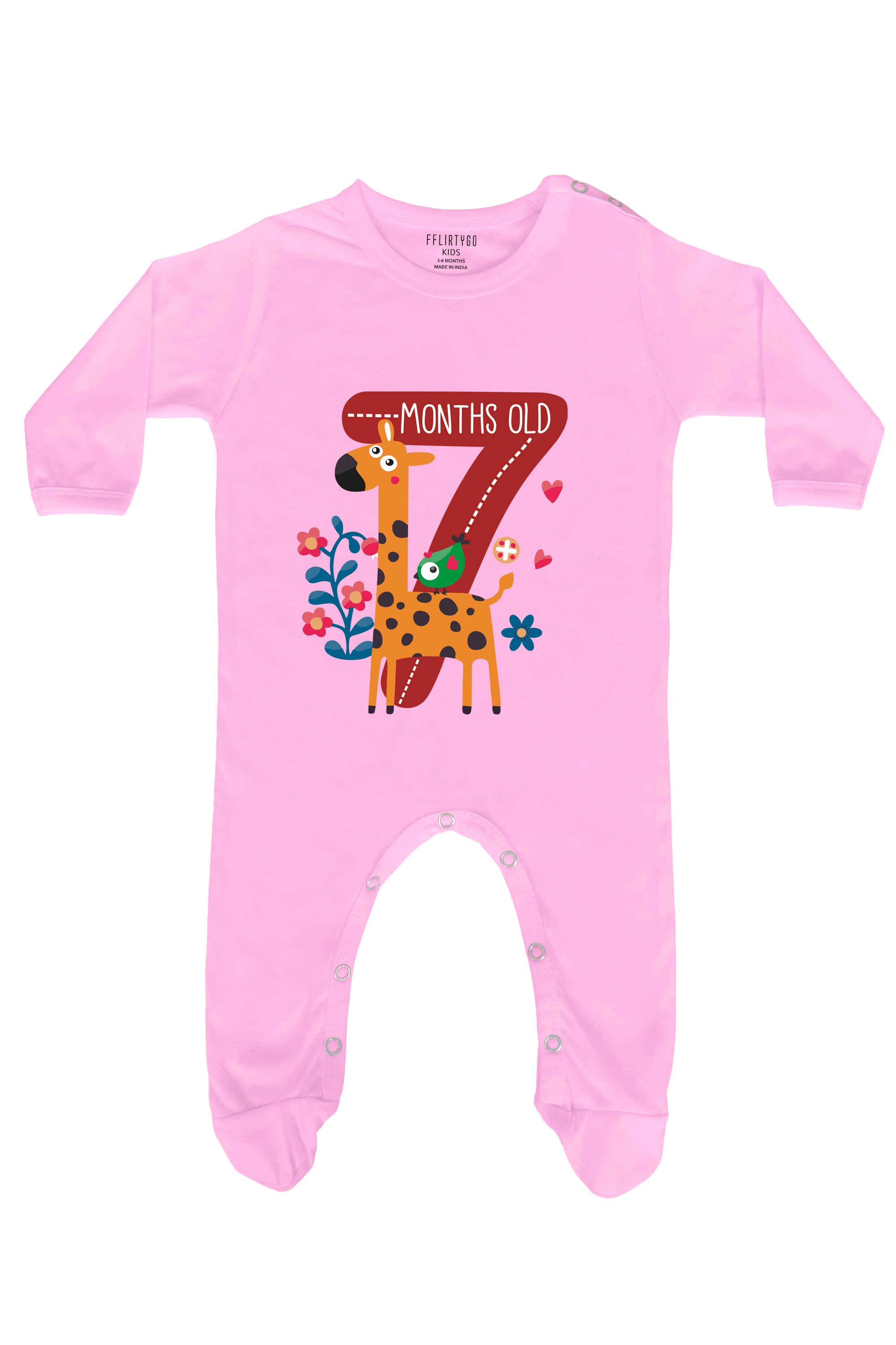 Seven Months Old Milestone Baby Romper | Onesies