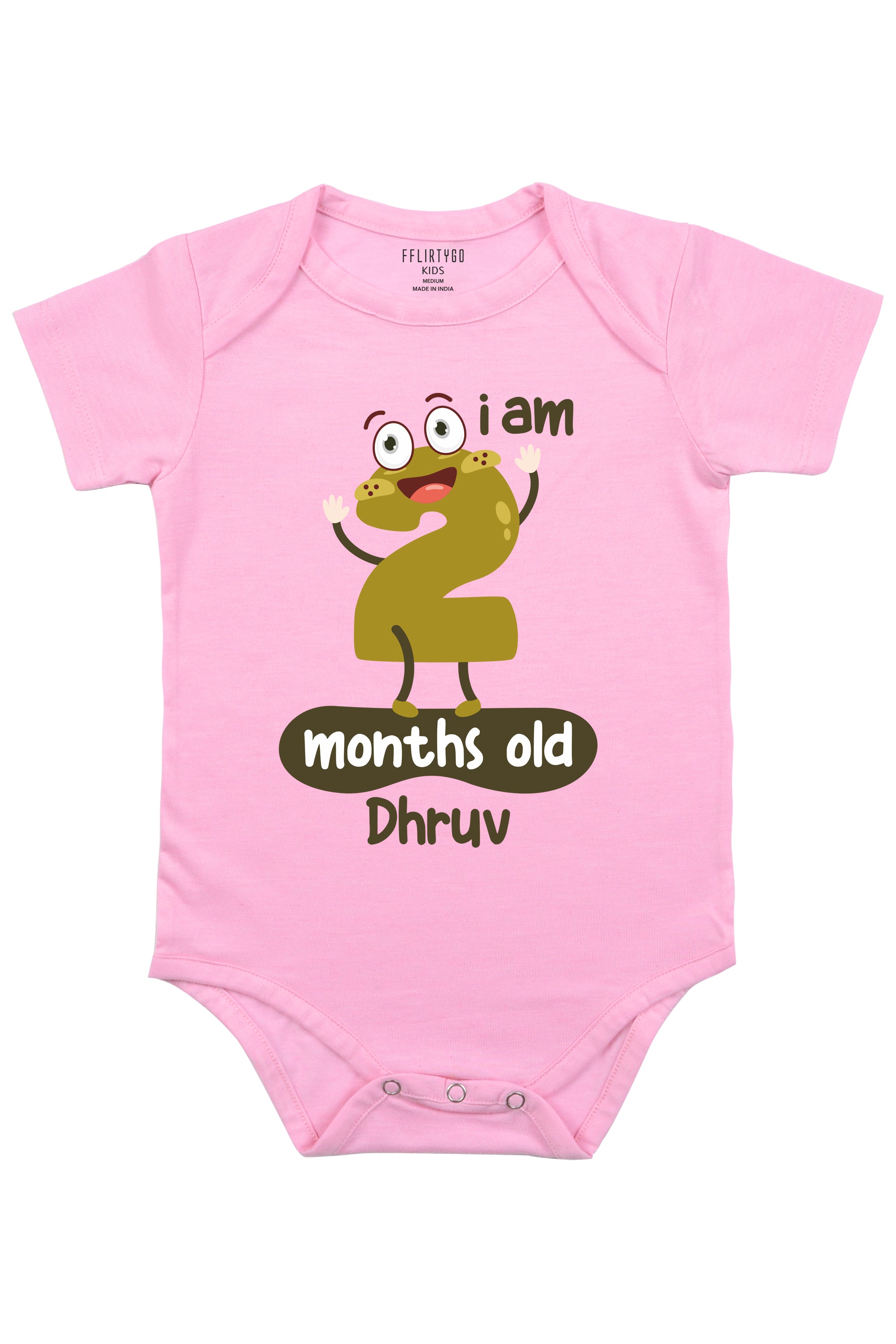 Two Months Milestone Baby Romper | Onesies w/ Custom Name